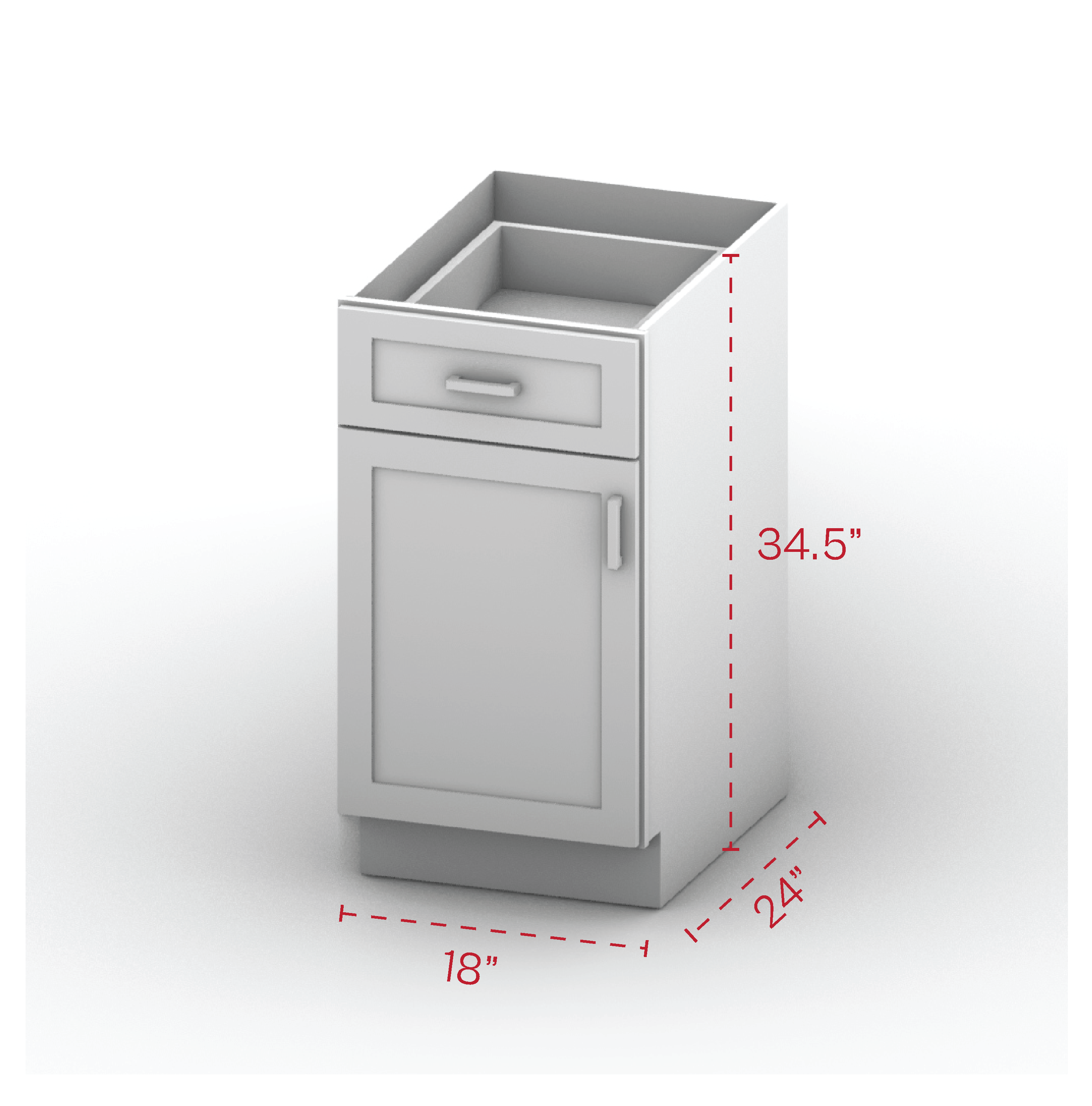 Base Cabinet 18" Width