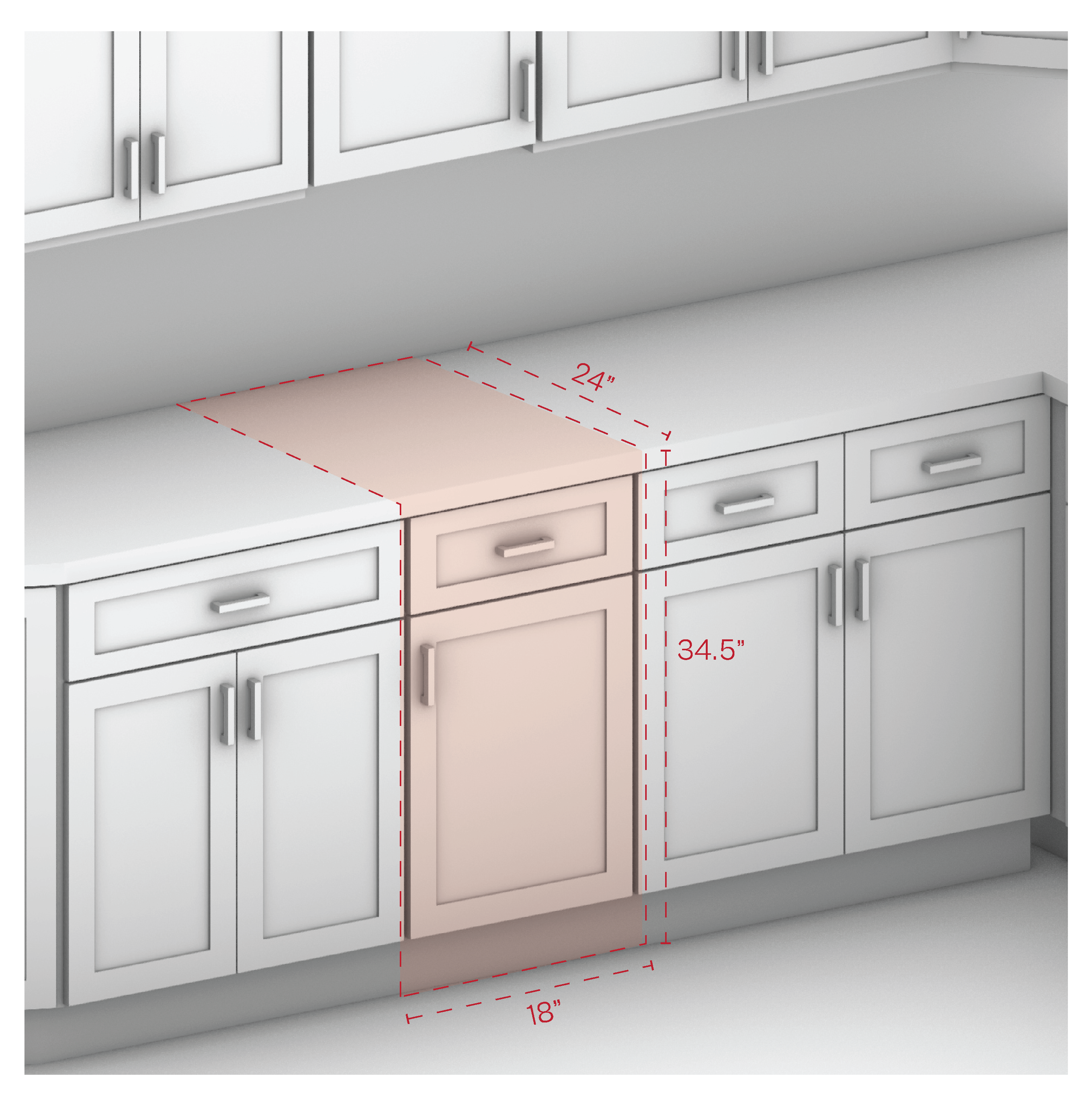 Base Cabinet 18" Width