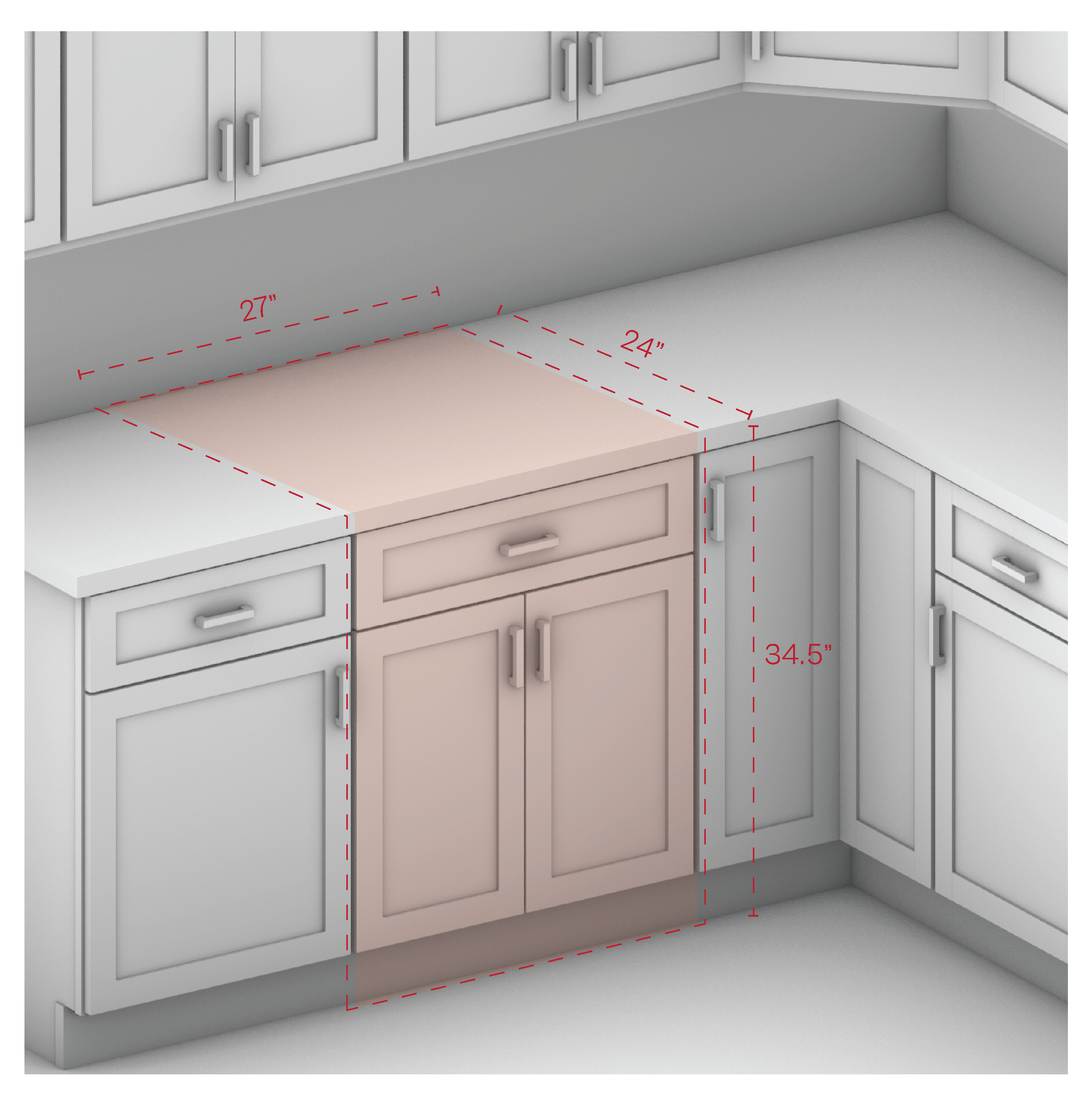 Base Cabinet 27" Width