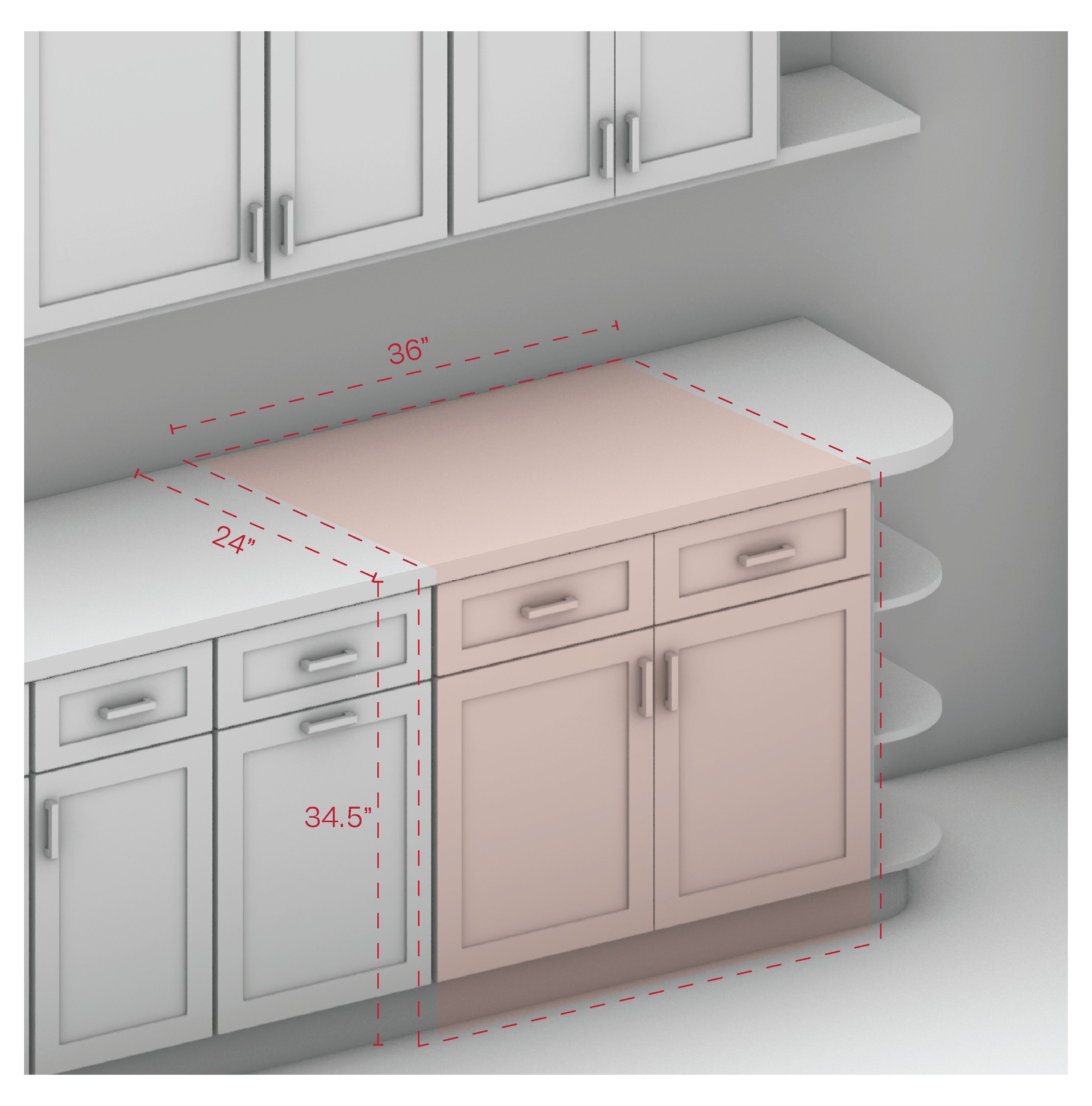 Base Cabinet 36" Width