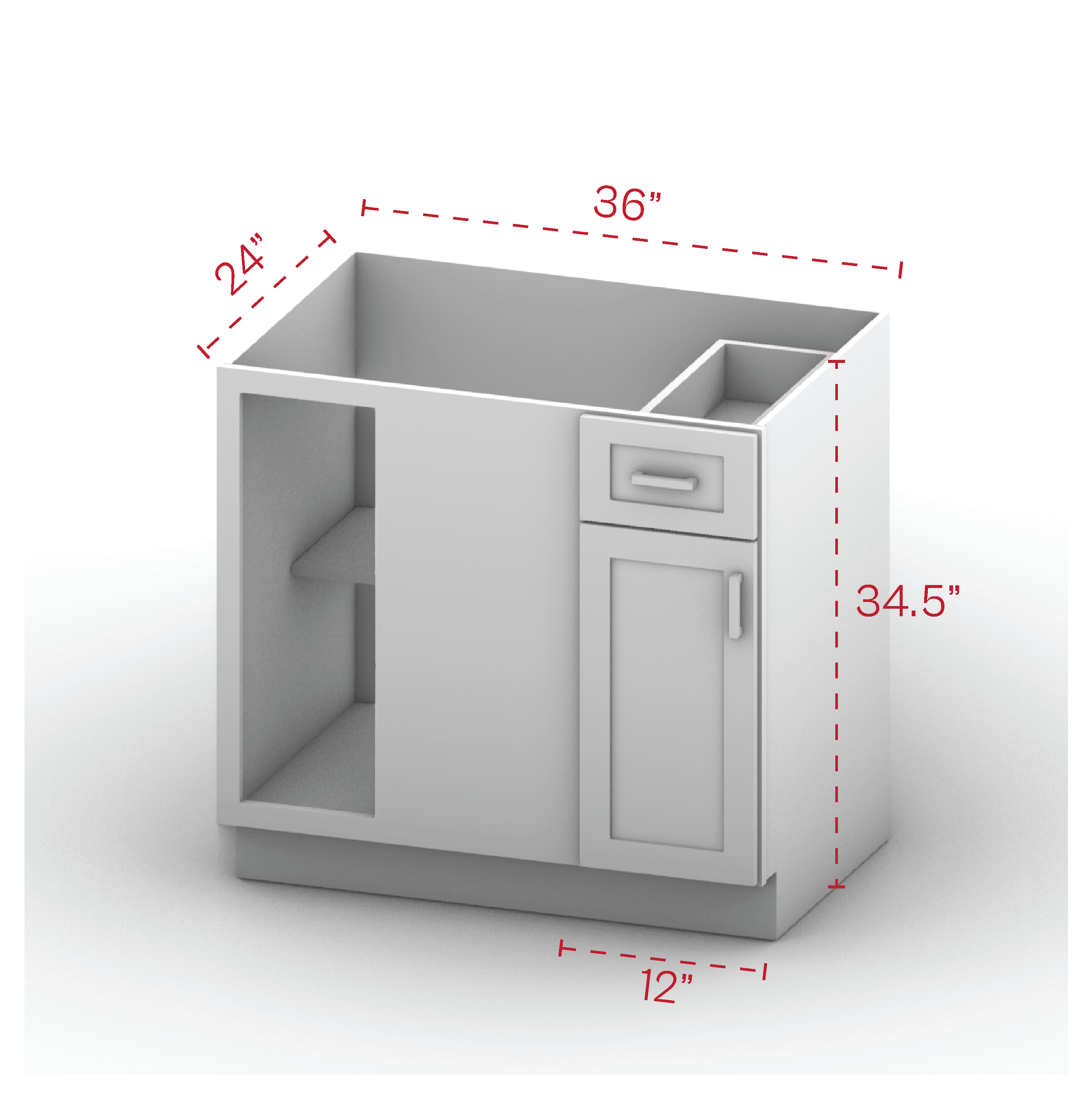 Base Blind Cabinet 36" Width