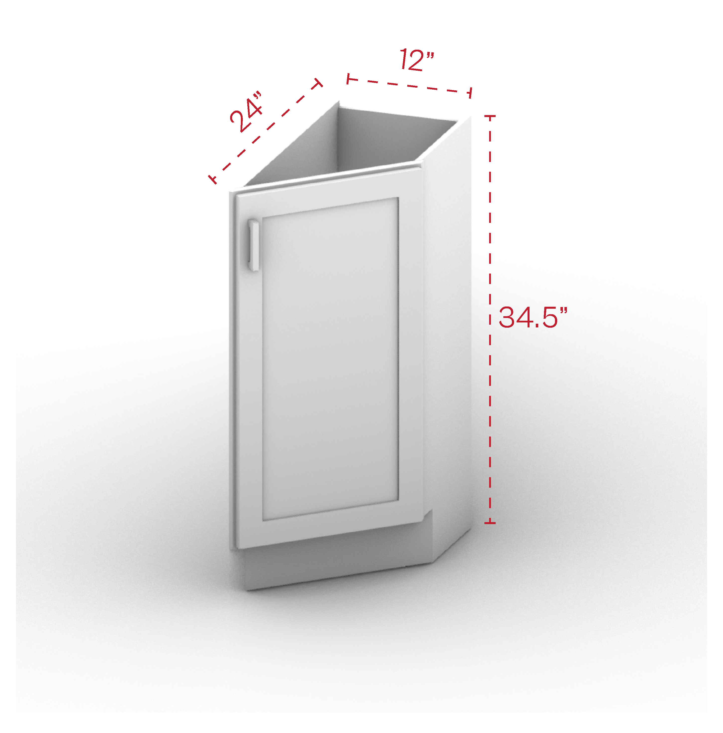 Base End Cabinet 12" Width