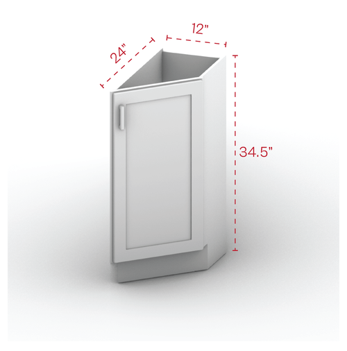 Base End Cabinet 12" Width