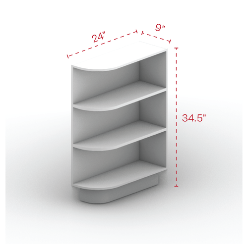 Base End Shelf 09" Width