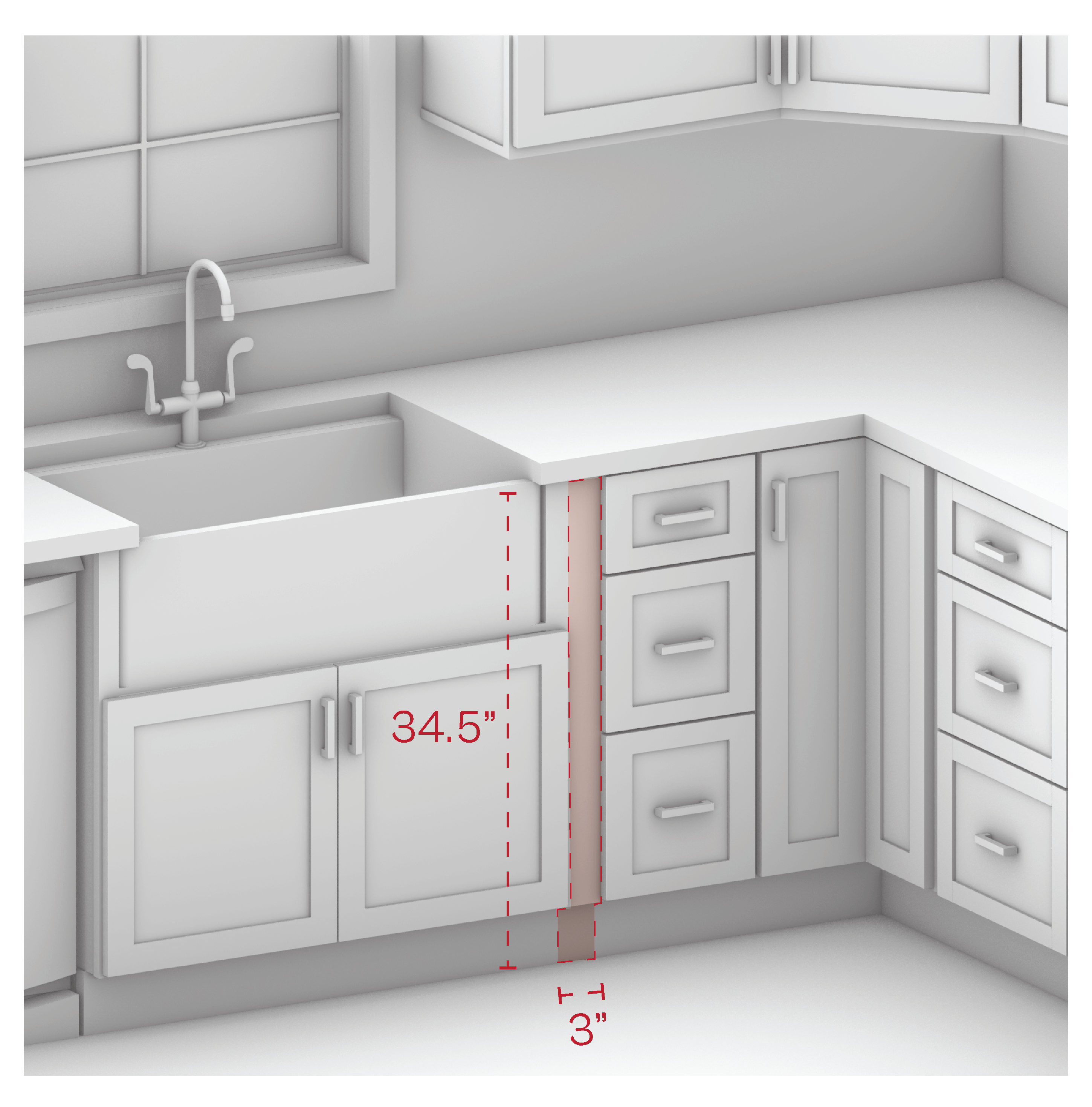 Base Filler 3" Width