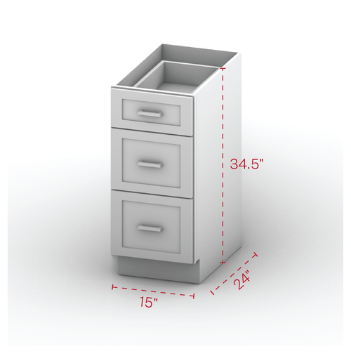 Drawer Base Cabinet 15" Width