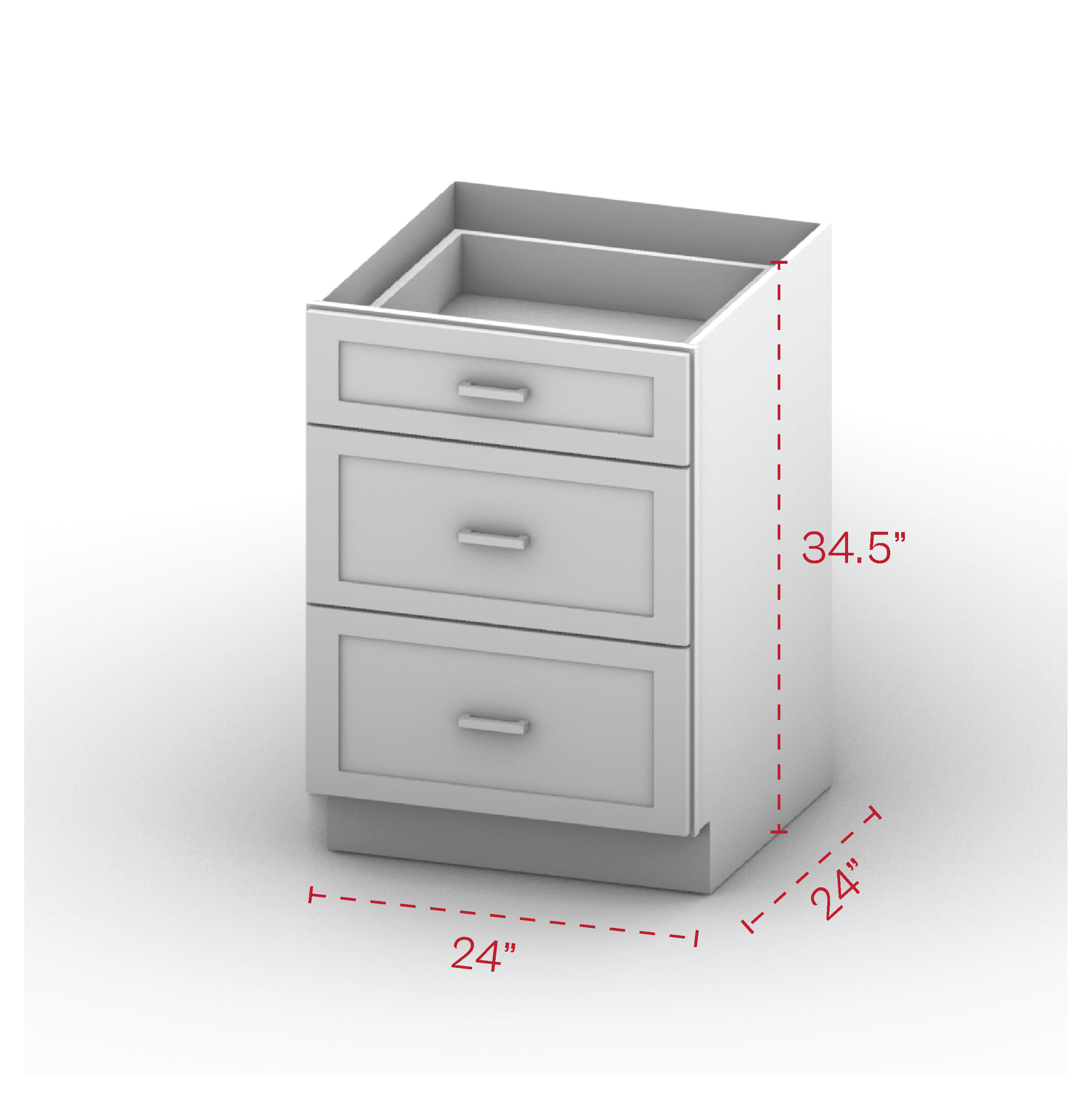 Drawer Base Cabinet 24" Width