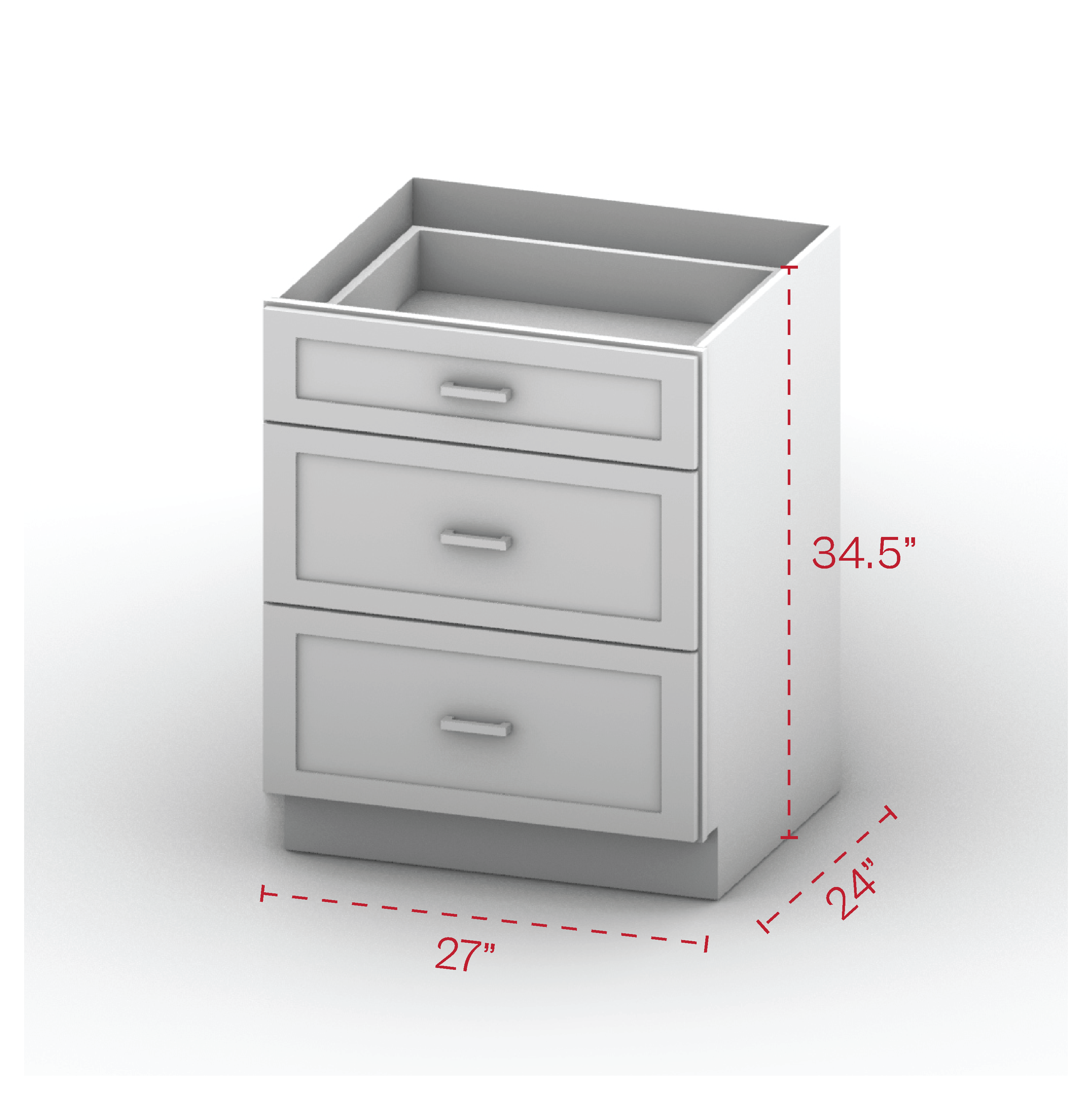 Drawer Base Cabinet 27" Width
