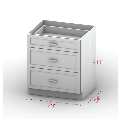 Drawer Base Cabinet 30" Width