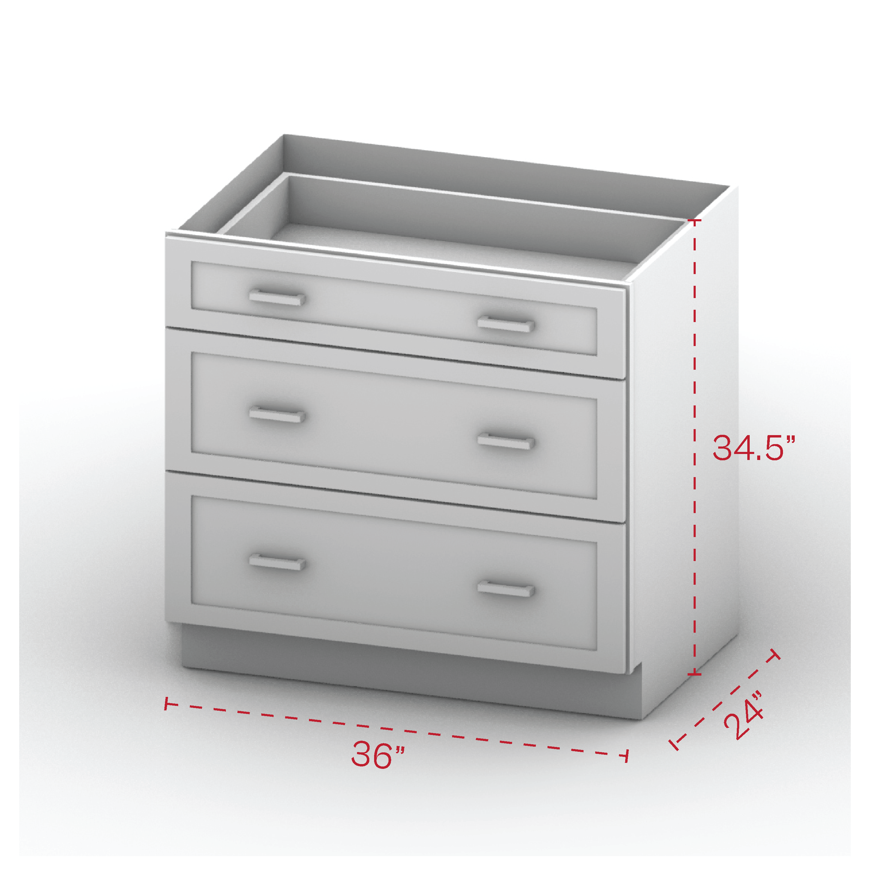 Drawer Base Cabinet 36" Width