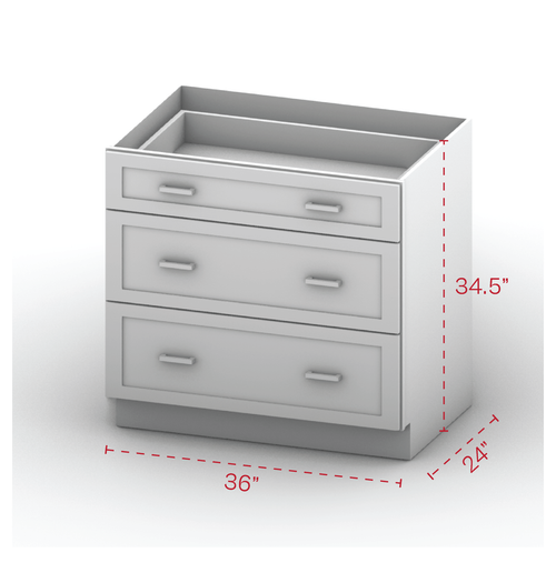 Drawer Base Cabinet 36" Width