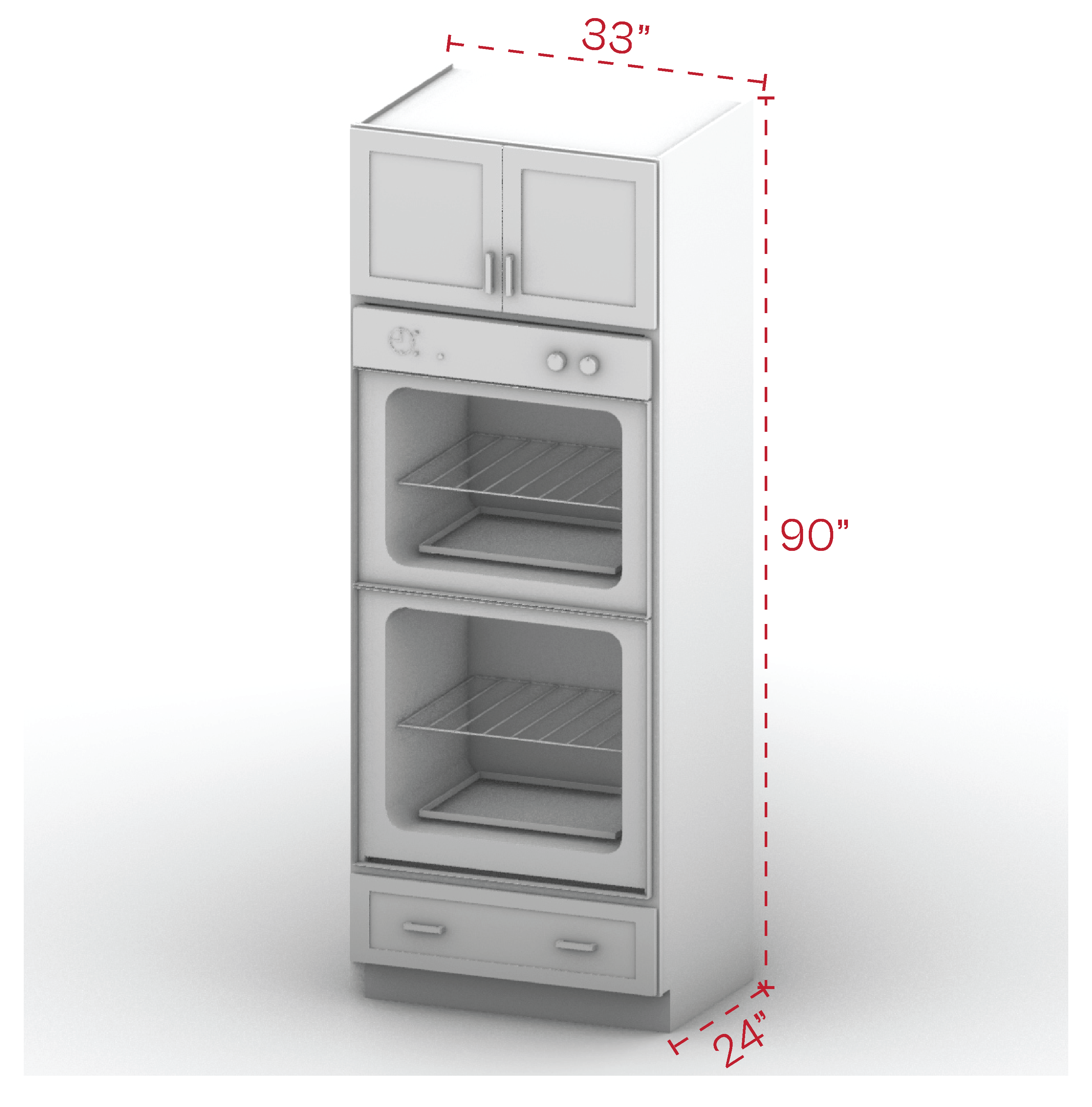 Oven Cabinet 90" Height