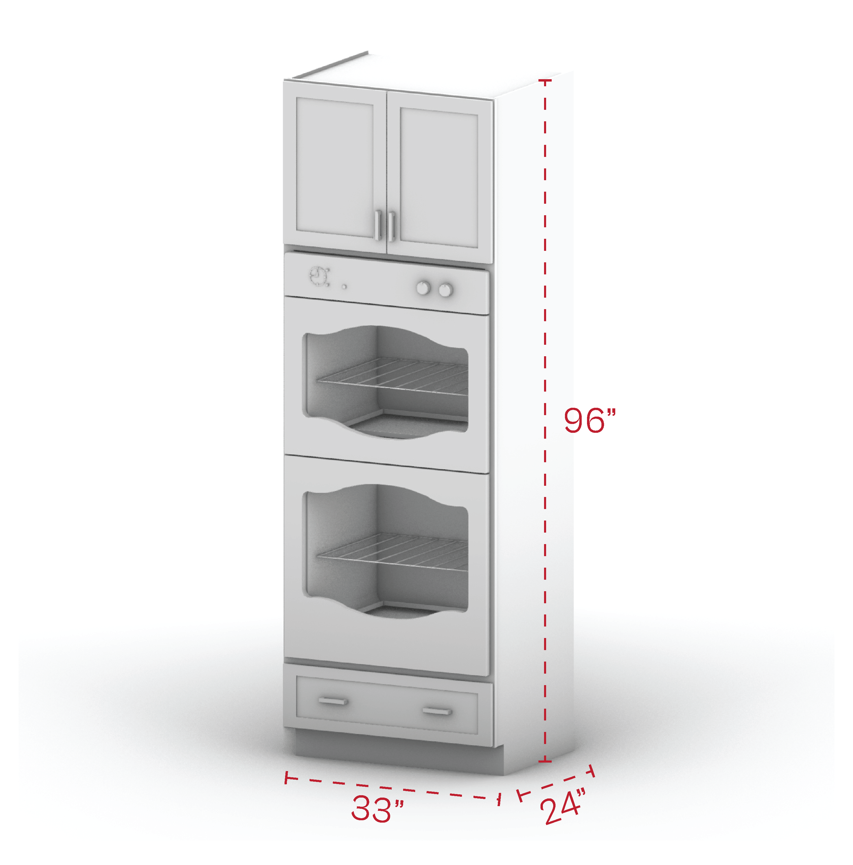 Oven Cabinet 96" Height