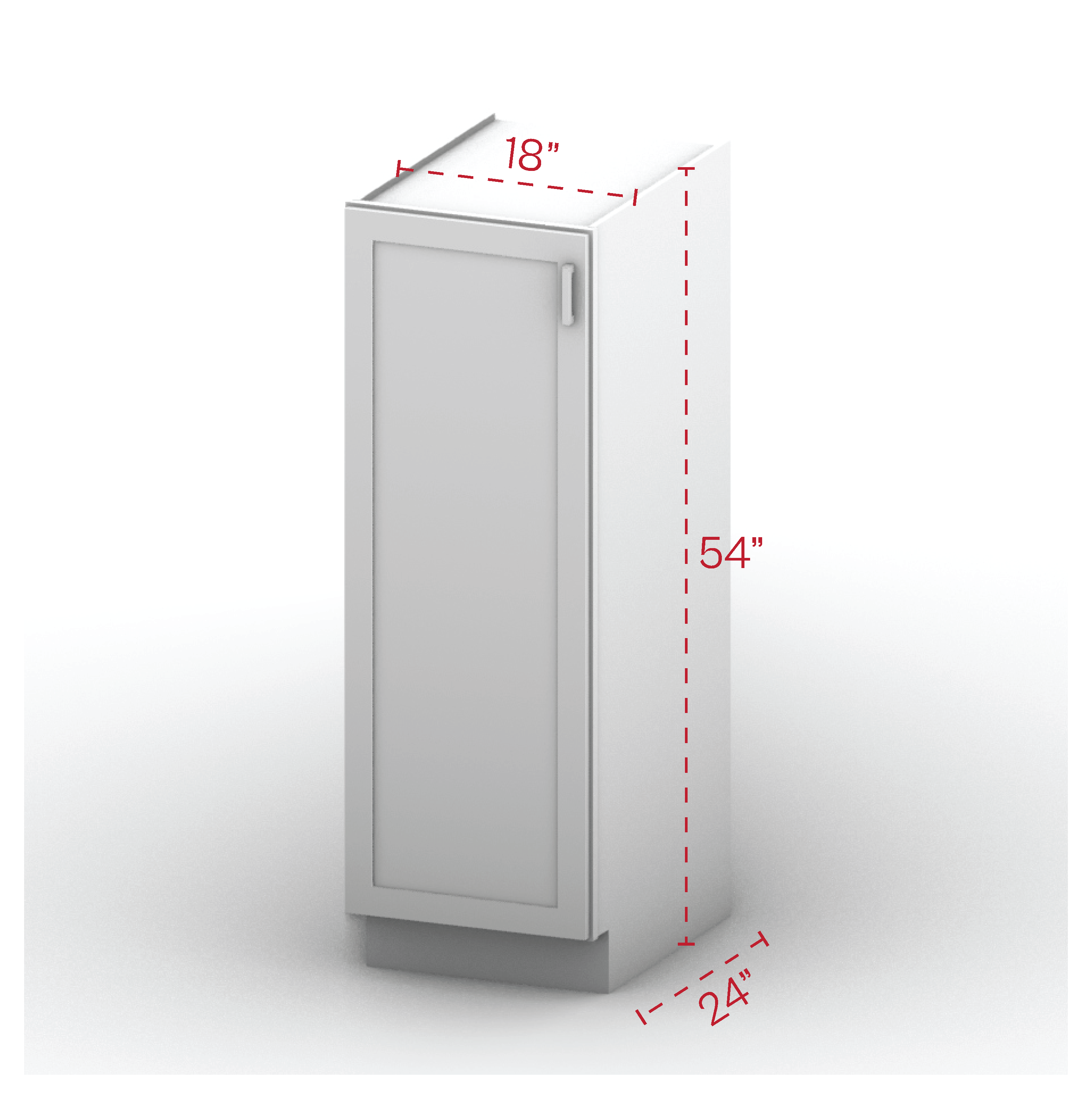 Pantry Base Cabinet 18" Width
