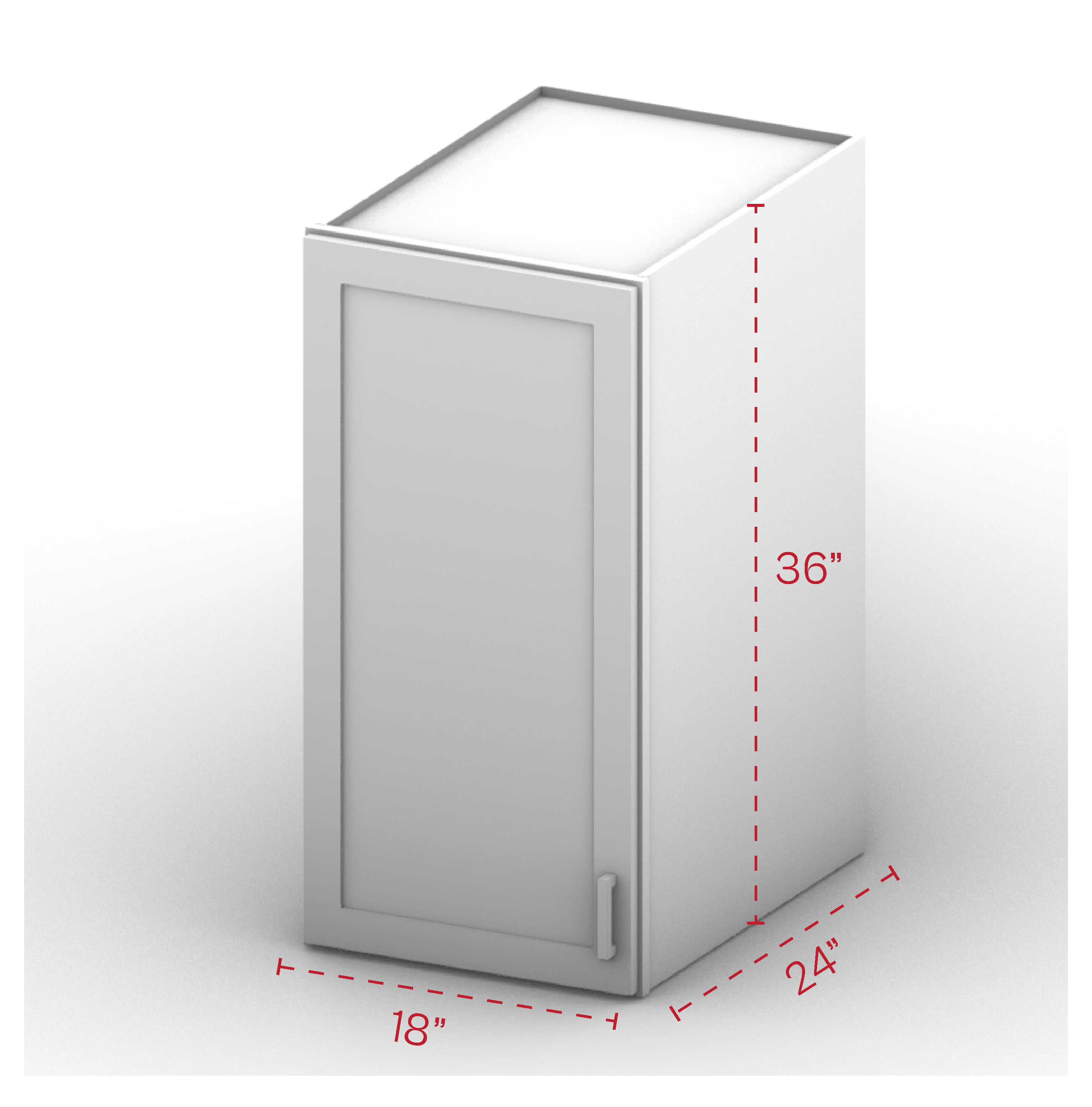 Pantry Wall Cabinet 36" Height
