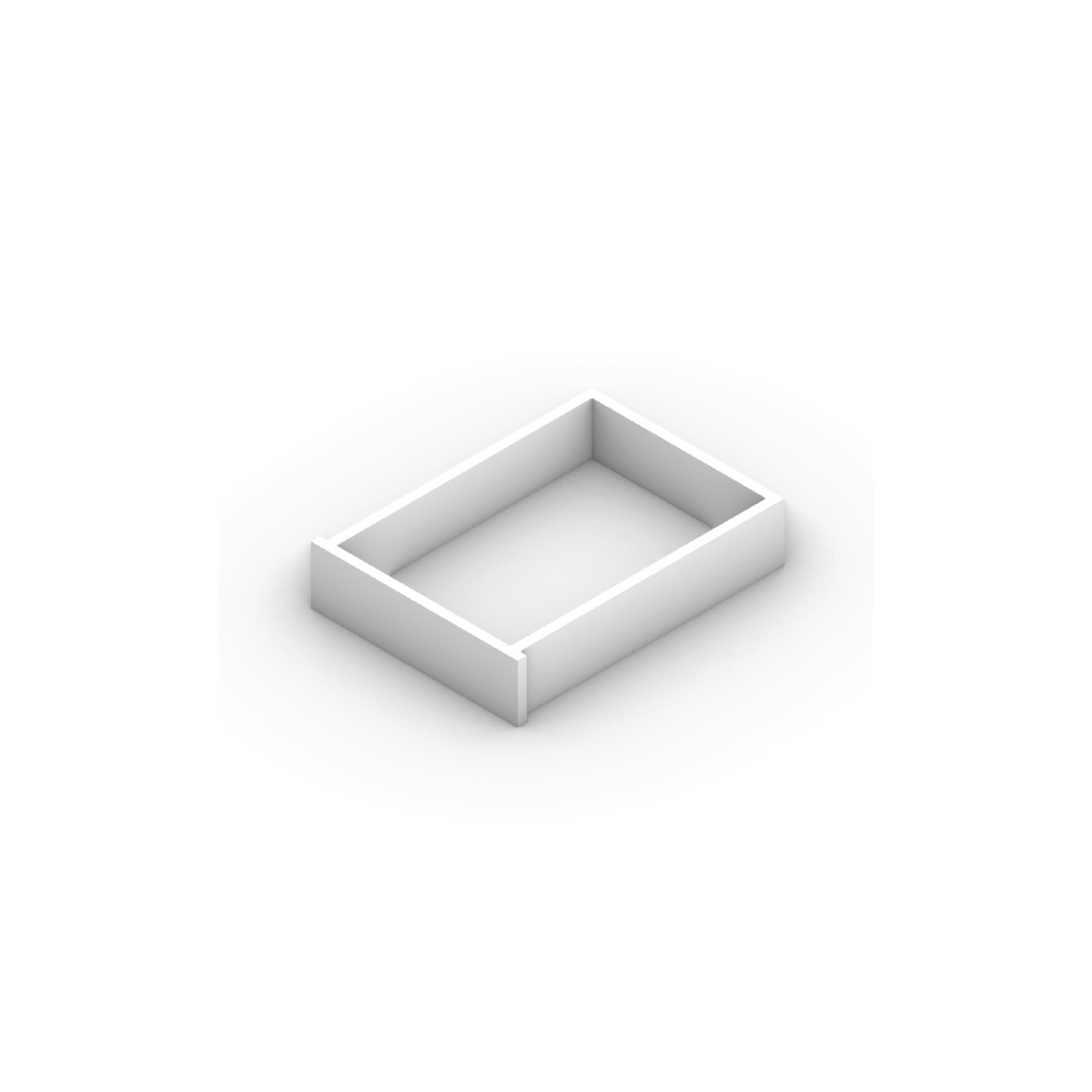 White Shaker ROLL-OUT18 Pull Out Tray - image 1