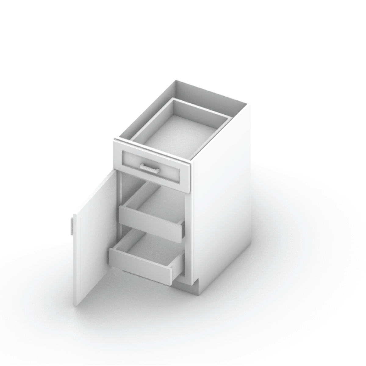 White Shaker ROLL-OUT24 Pull Out Tray - roll-out guide