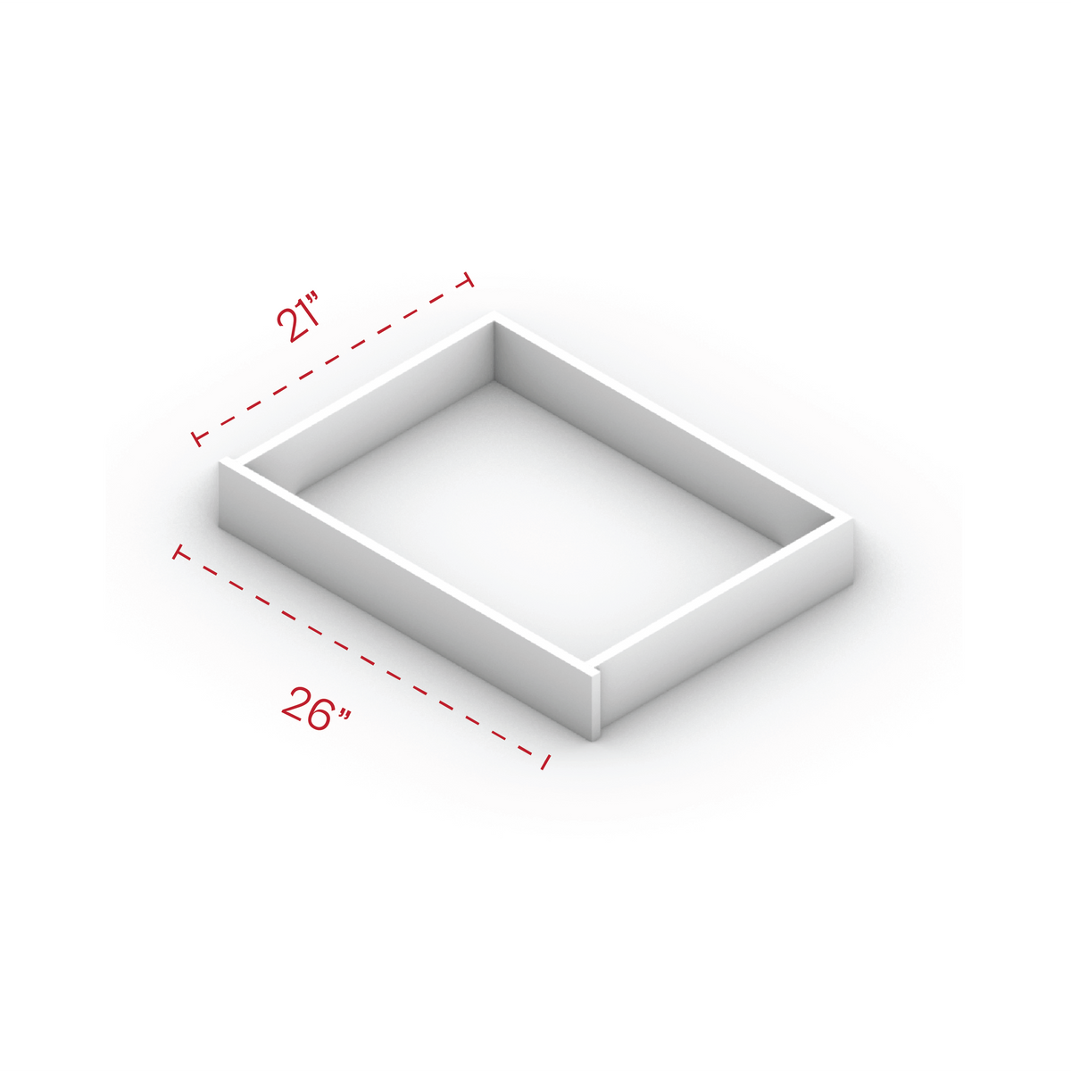 White Shaker ROLL-OUT30 Pull Out Tray - image 2