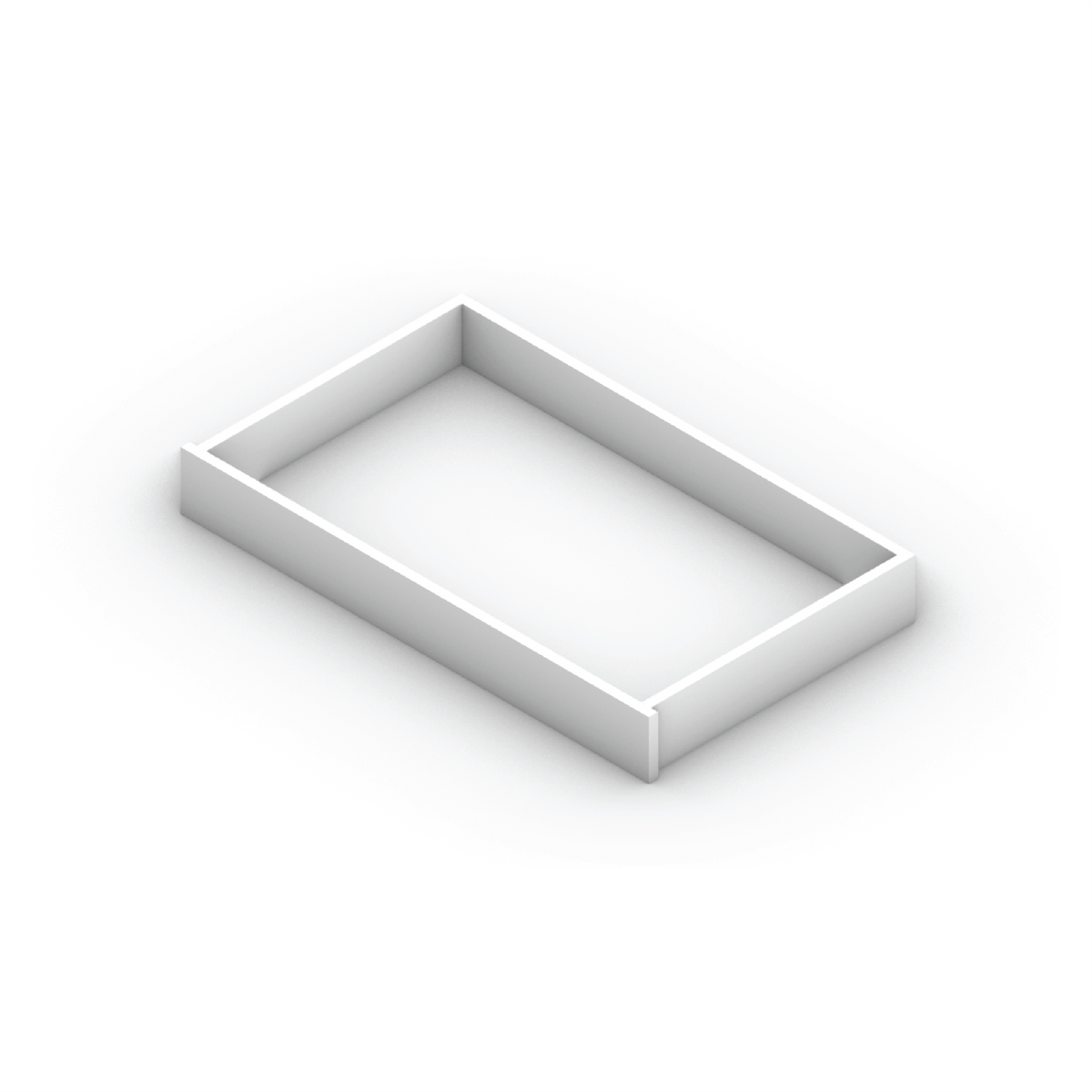 White Shaker ROLL-OUT36 Pull Out Tray - image 1