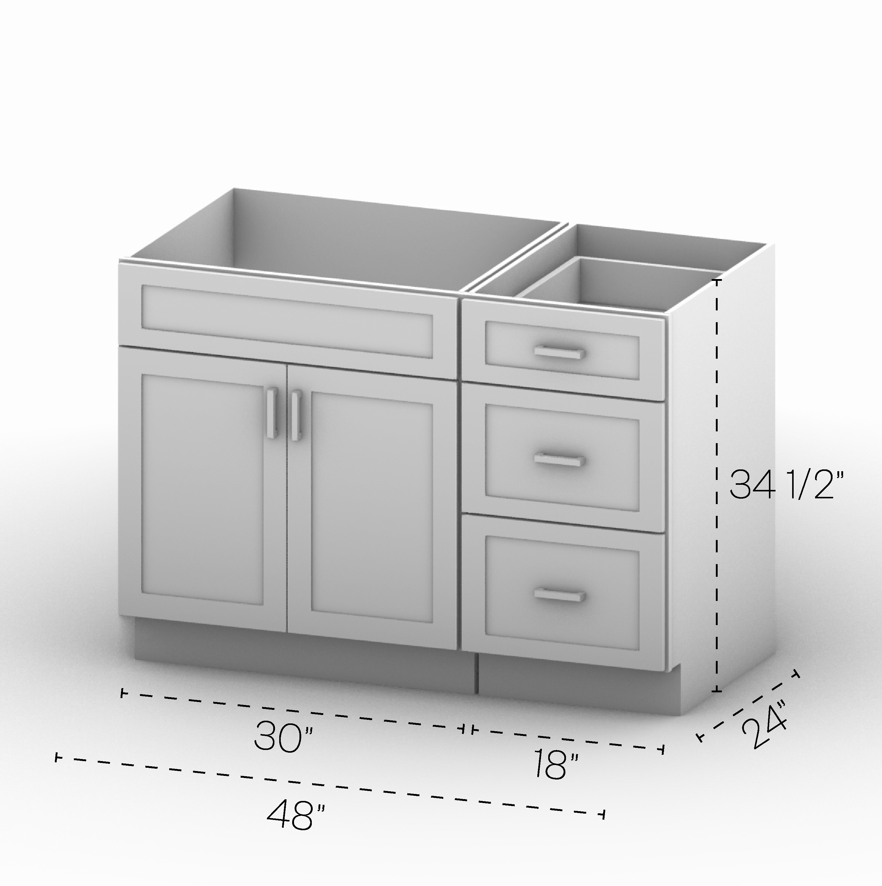 Vanity Sink Cabinets 48" Width