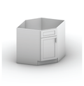 Diagonal Sink Cabinet 36" Width