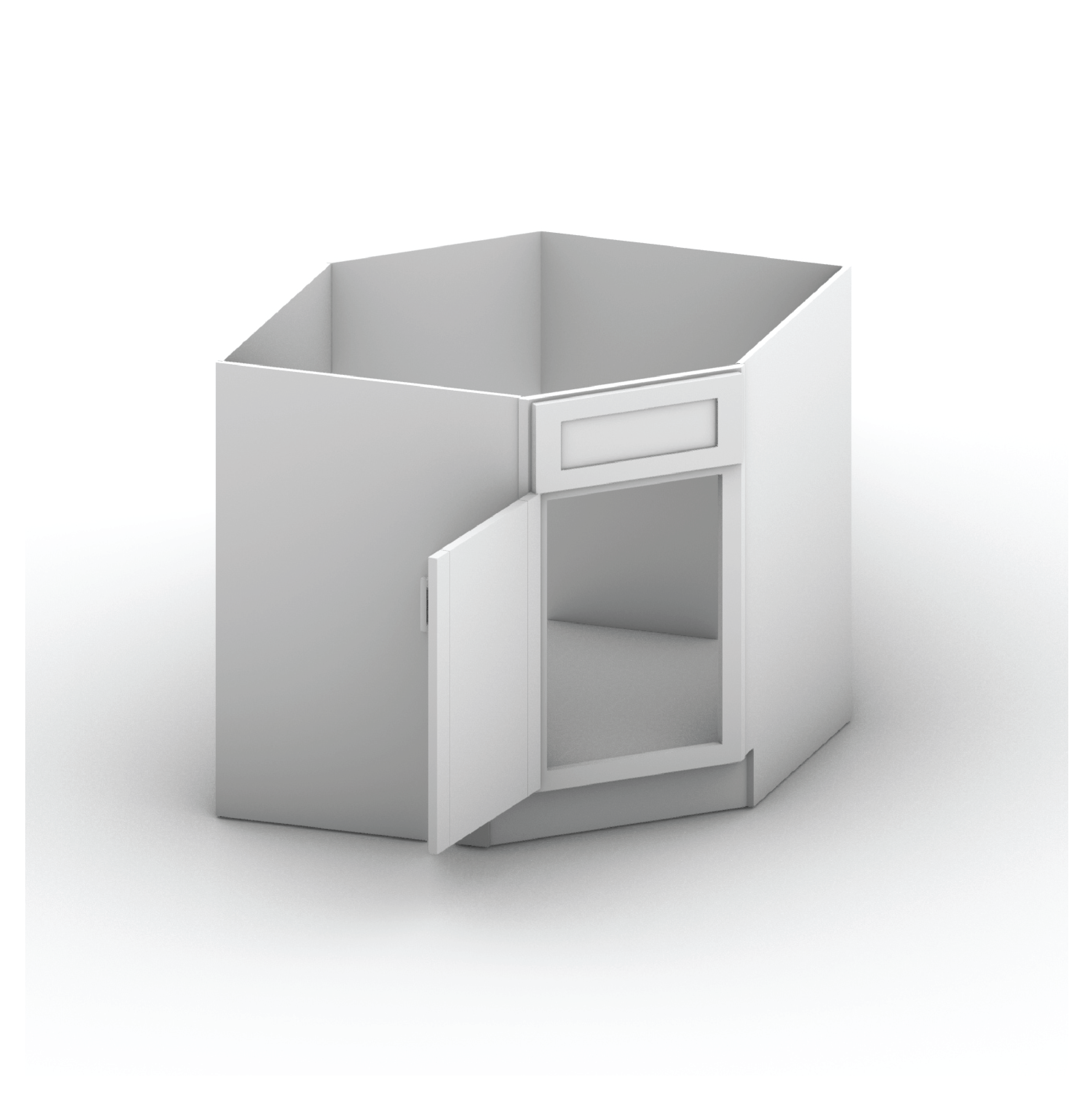 Diagonal Sink Cabinet 36" Width