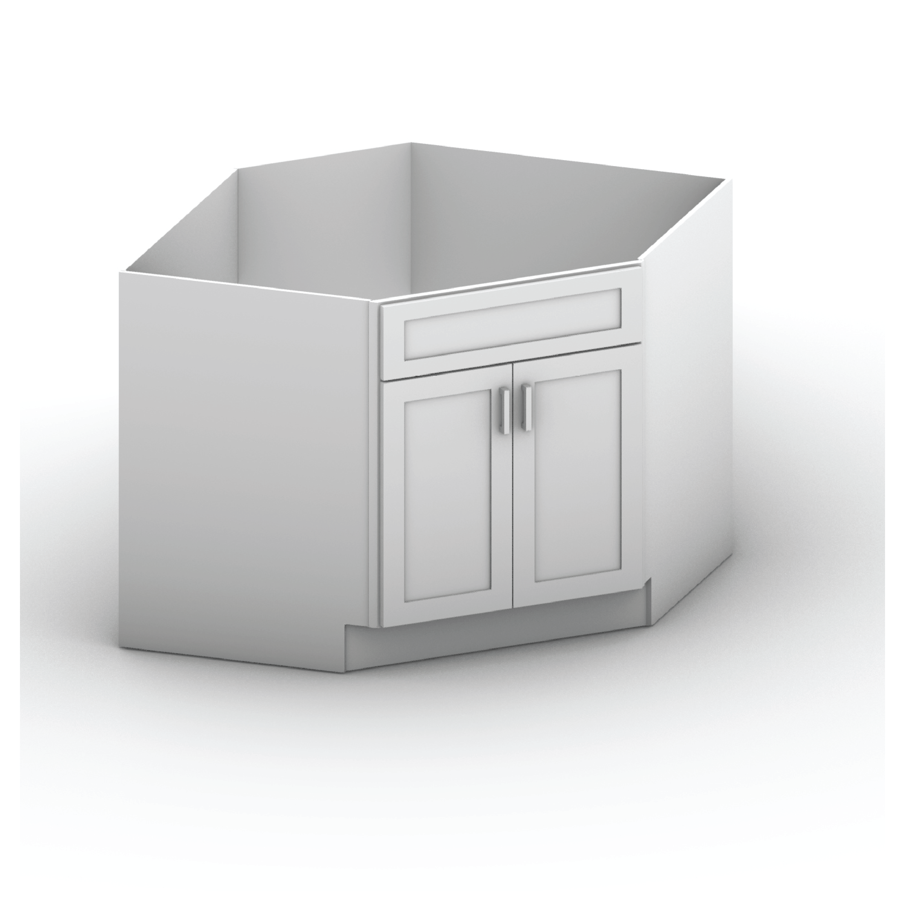 Diagonal Sink Cabinet 42" Width