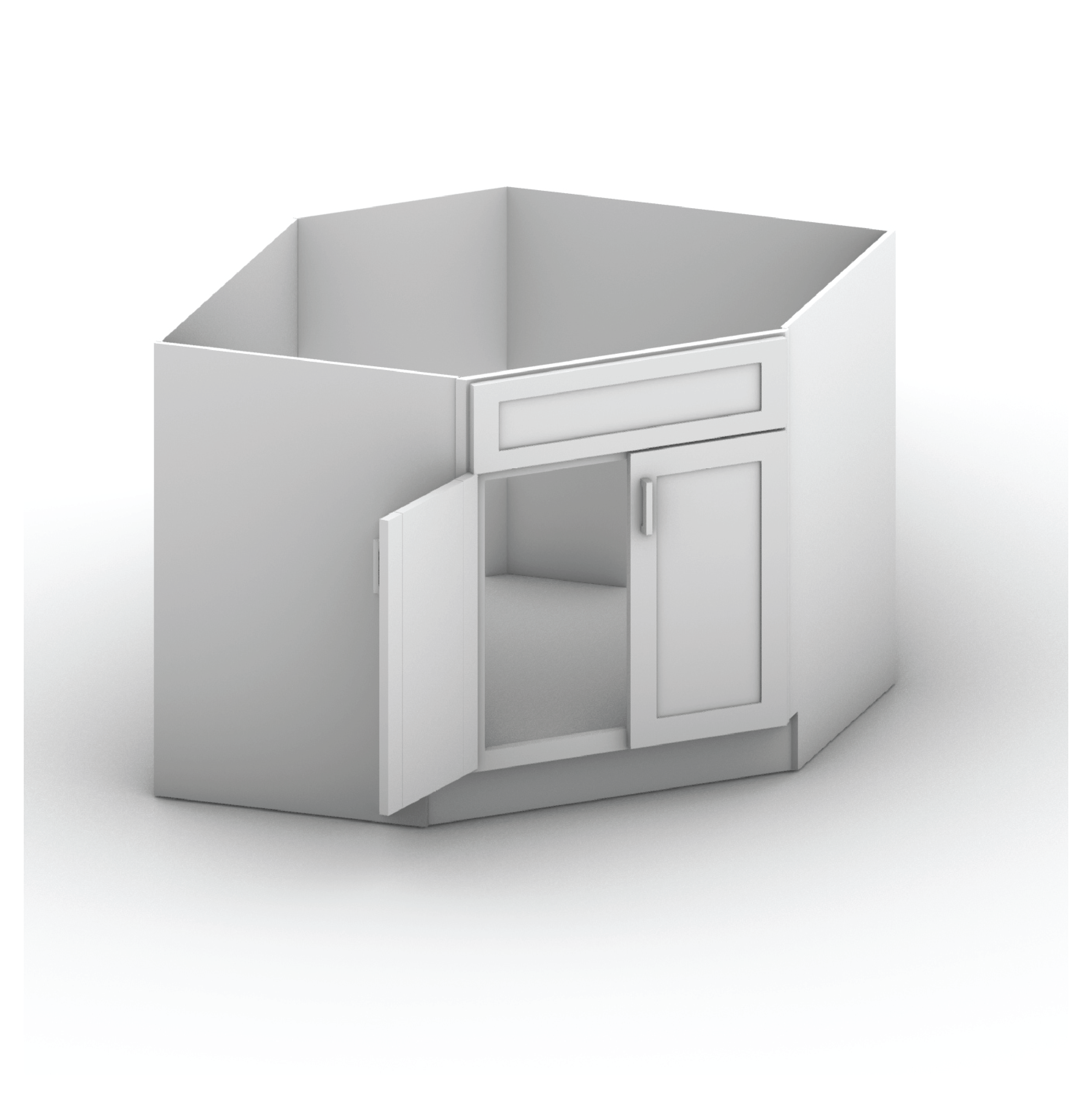 Diagonal Sink Cabinet 42" Width