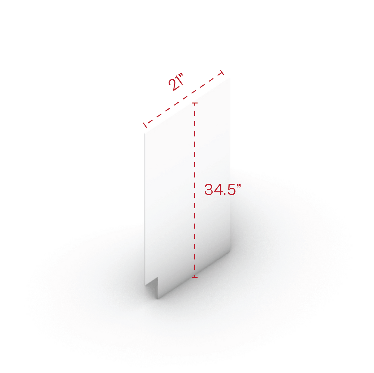 White Shaker SP2134.5 Skin Panel For Pantry - image 1