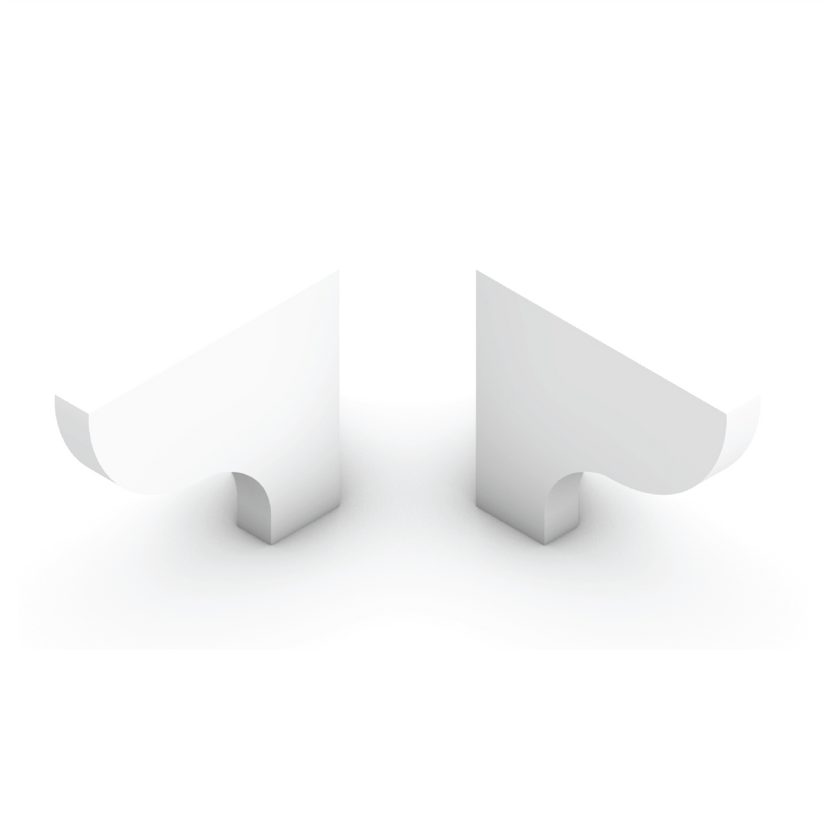 White Shaker TKS Toe Kick Skirt Smooth - image 1