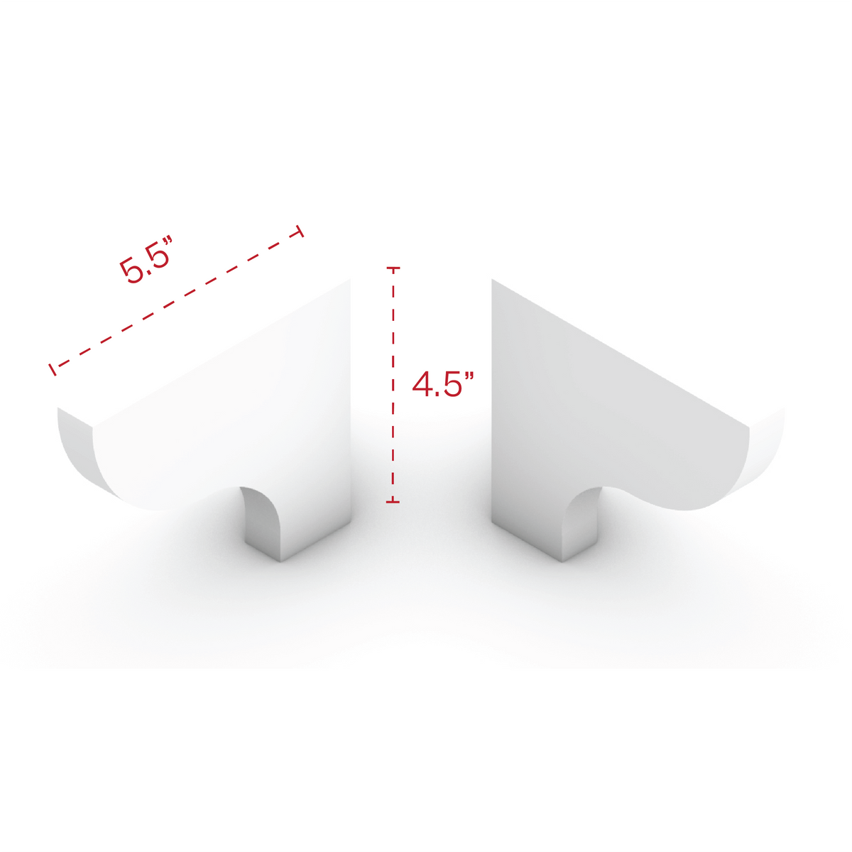 White Shaker TKS Toe Kick Skirt Smooth - image 2