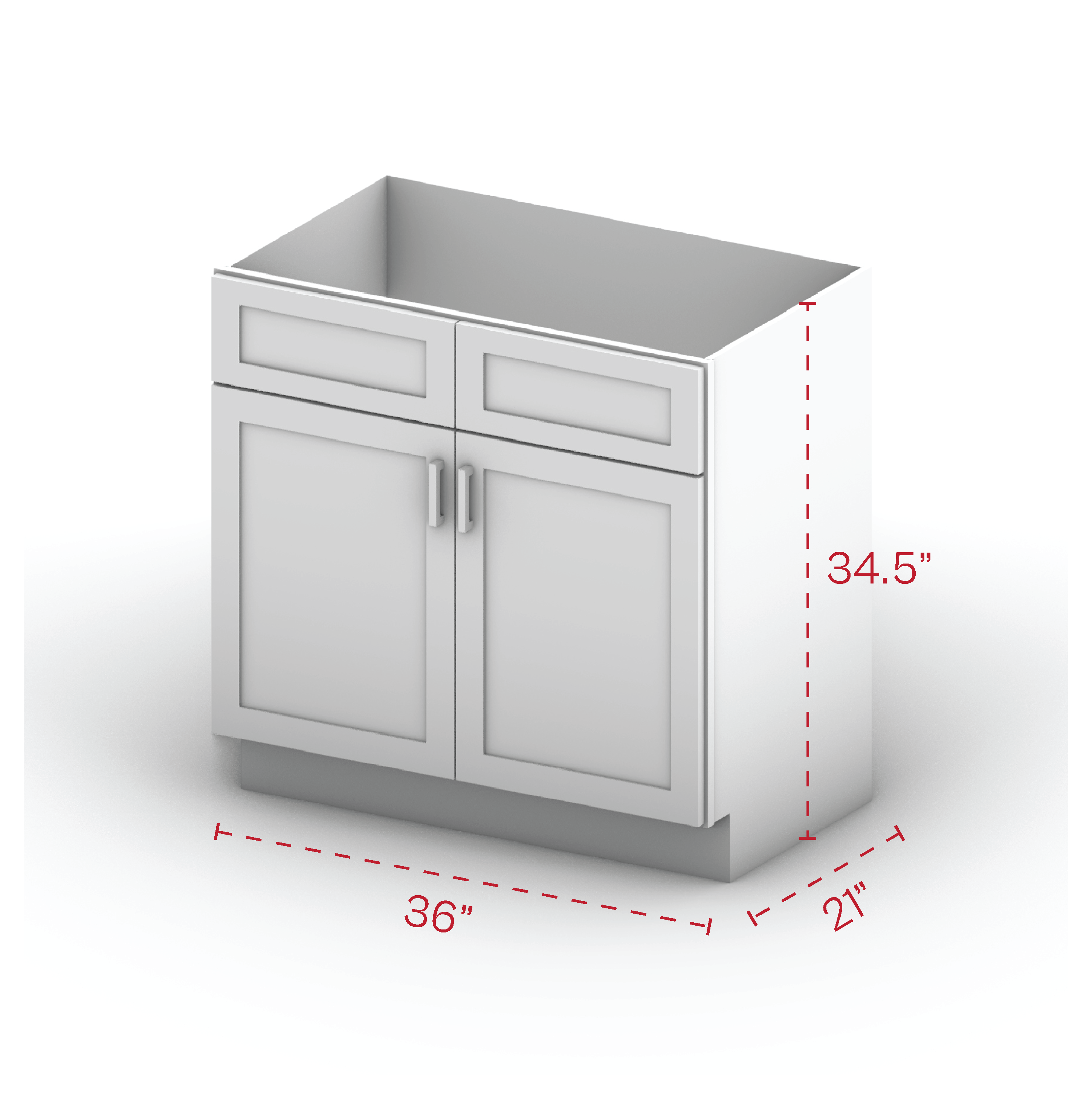 Vanity Sink Cabinet 36" Width 21"Depth