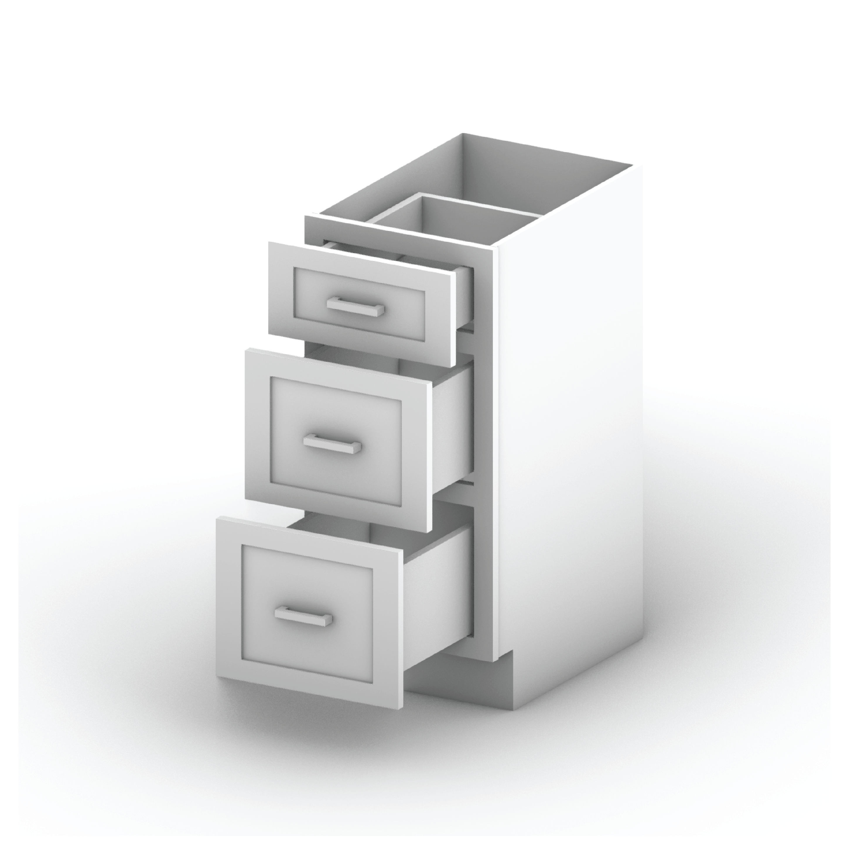 Vanity Drawer Cabinet 15" Width