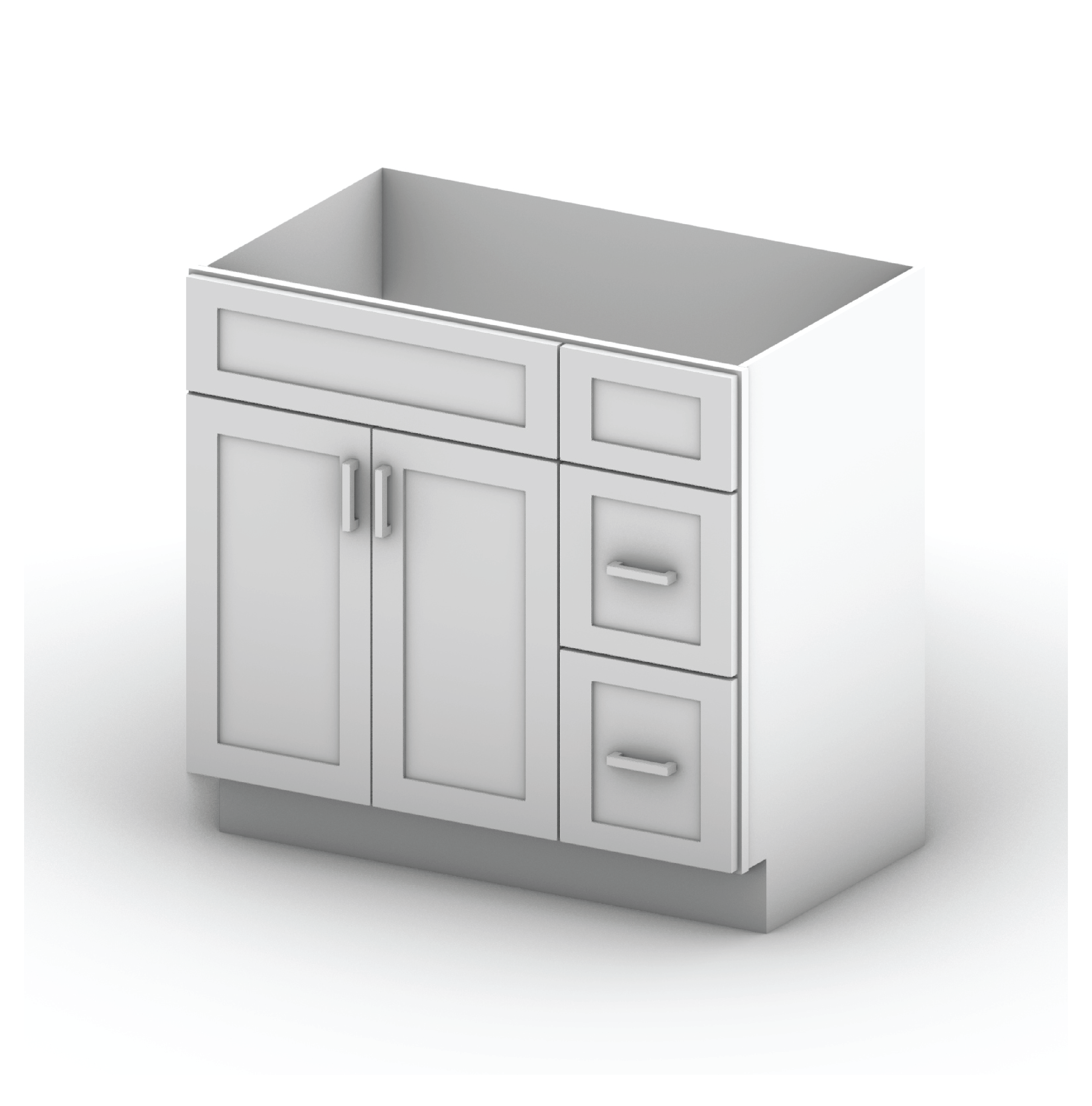 Vanity Sink Cabinets-2 Drawers 36" Width (R)