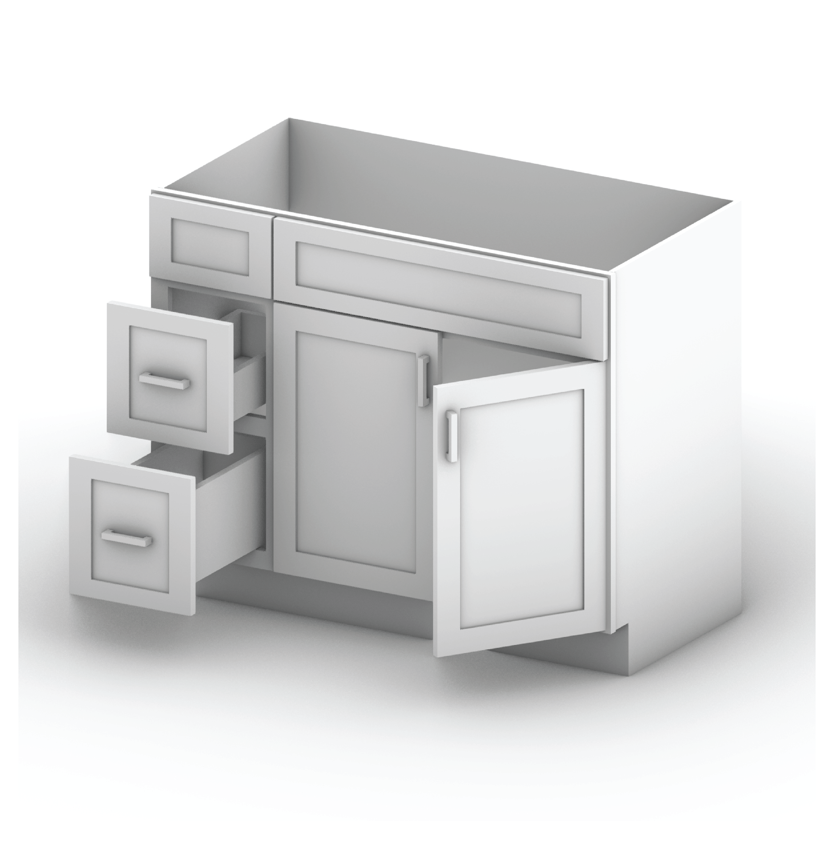 Vanity Sink Cabinets-2 Drawers 42" Width (L)