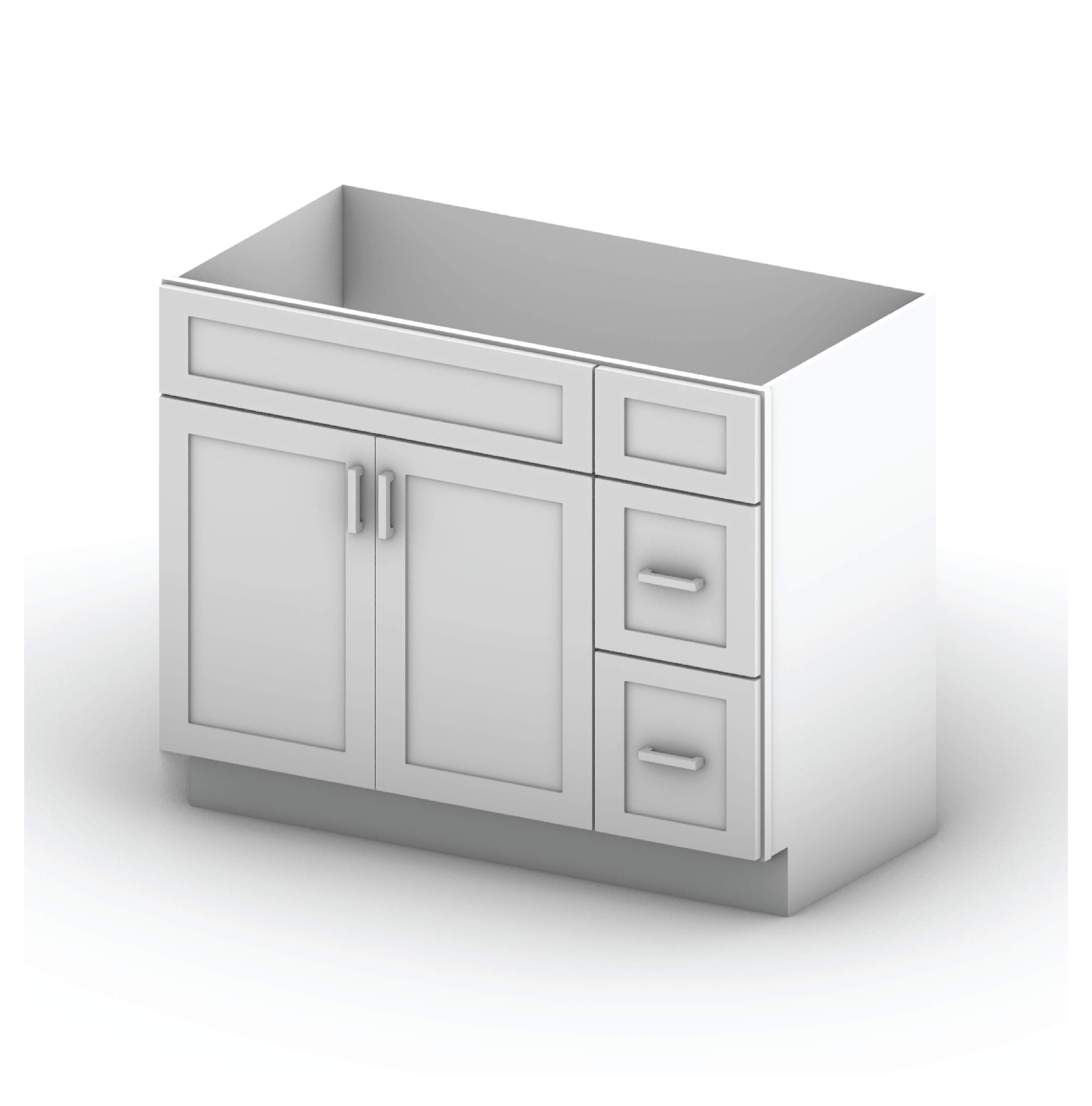 Vanity Sink Cabinets-2 Drawers 42" Width (R)