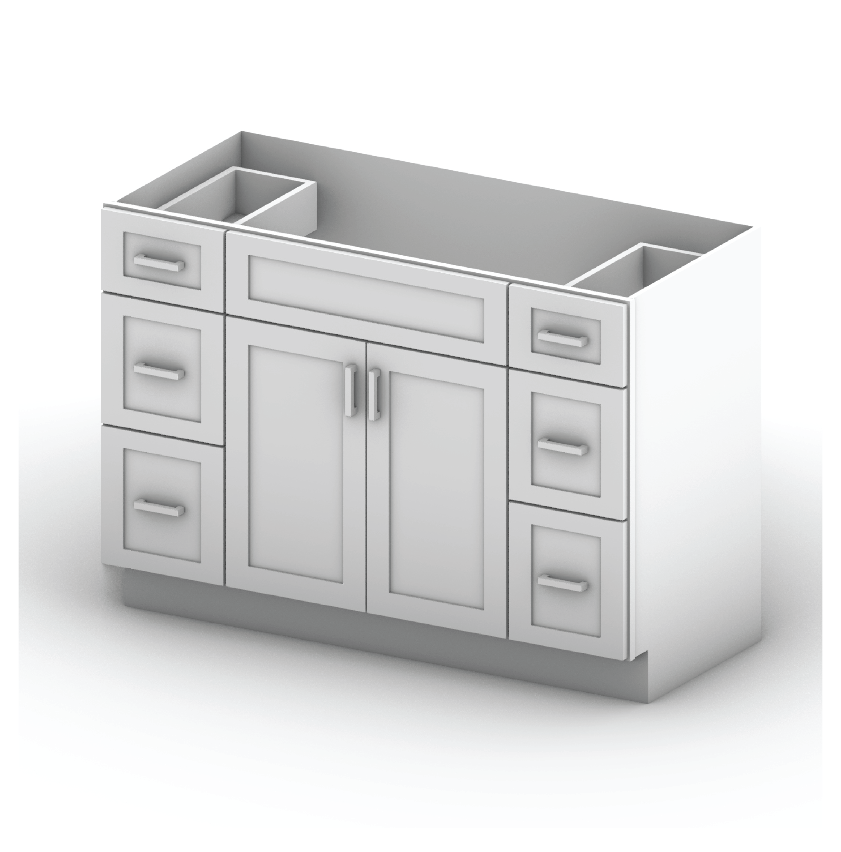 Vanity Sink Cabinets-6 Drawers 48" Width