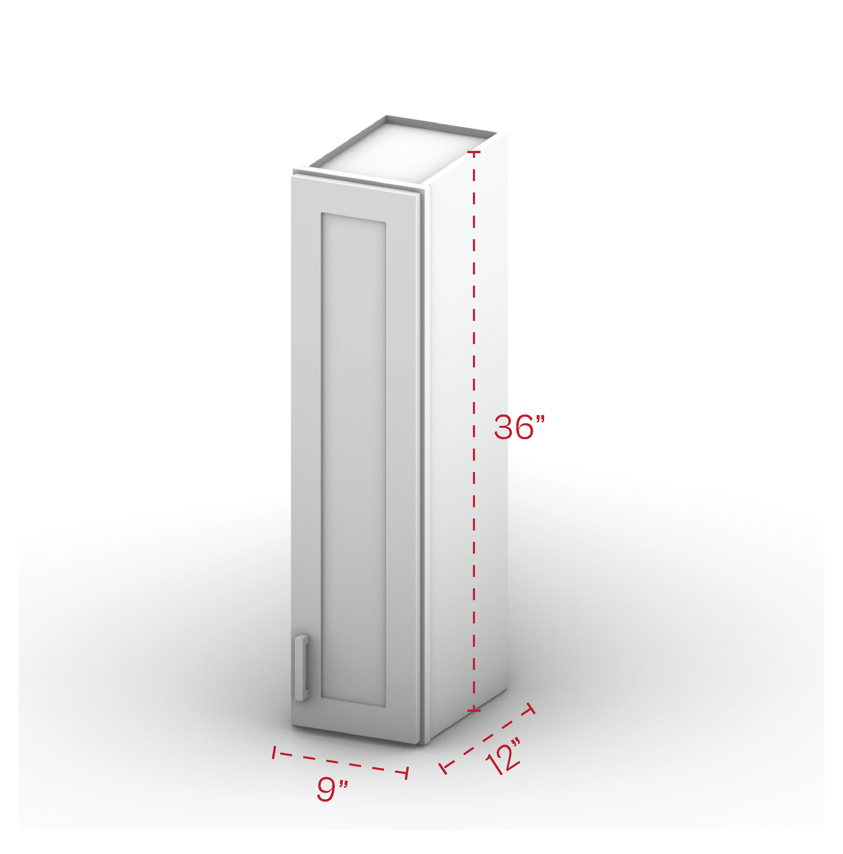 Wall Cabinet 9" Width 36" Height