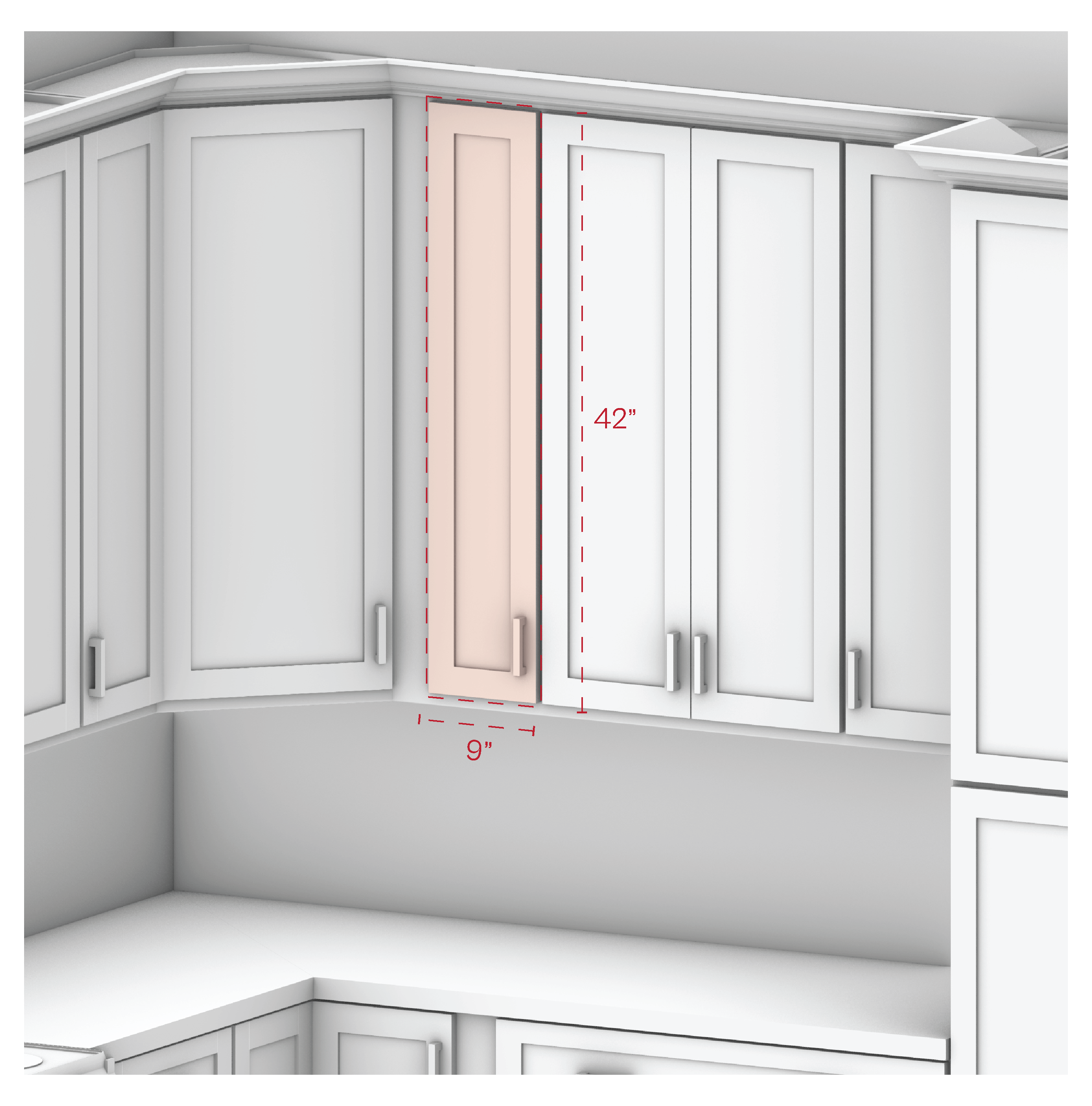 Wall Cabinet 09" Width 42"Height