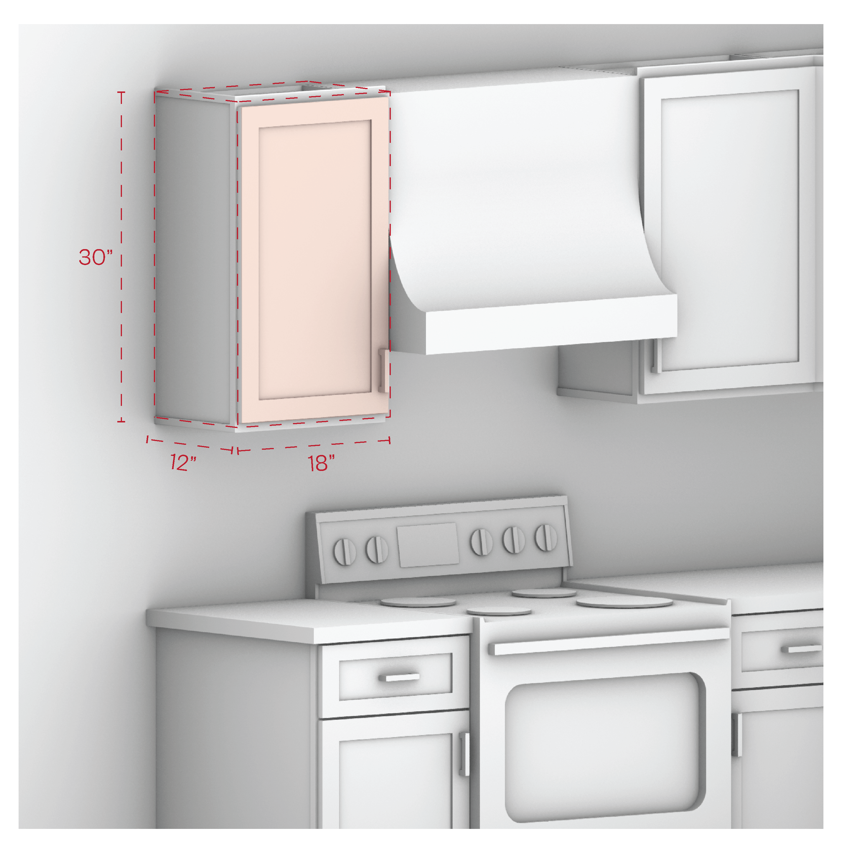 Wall Cabinet 18" Width 30" Height