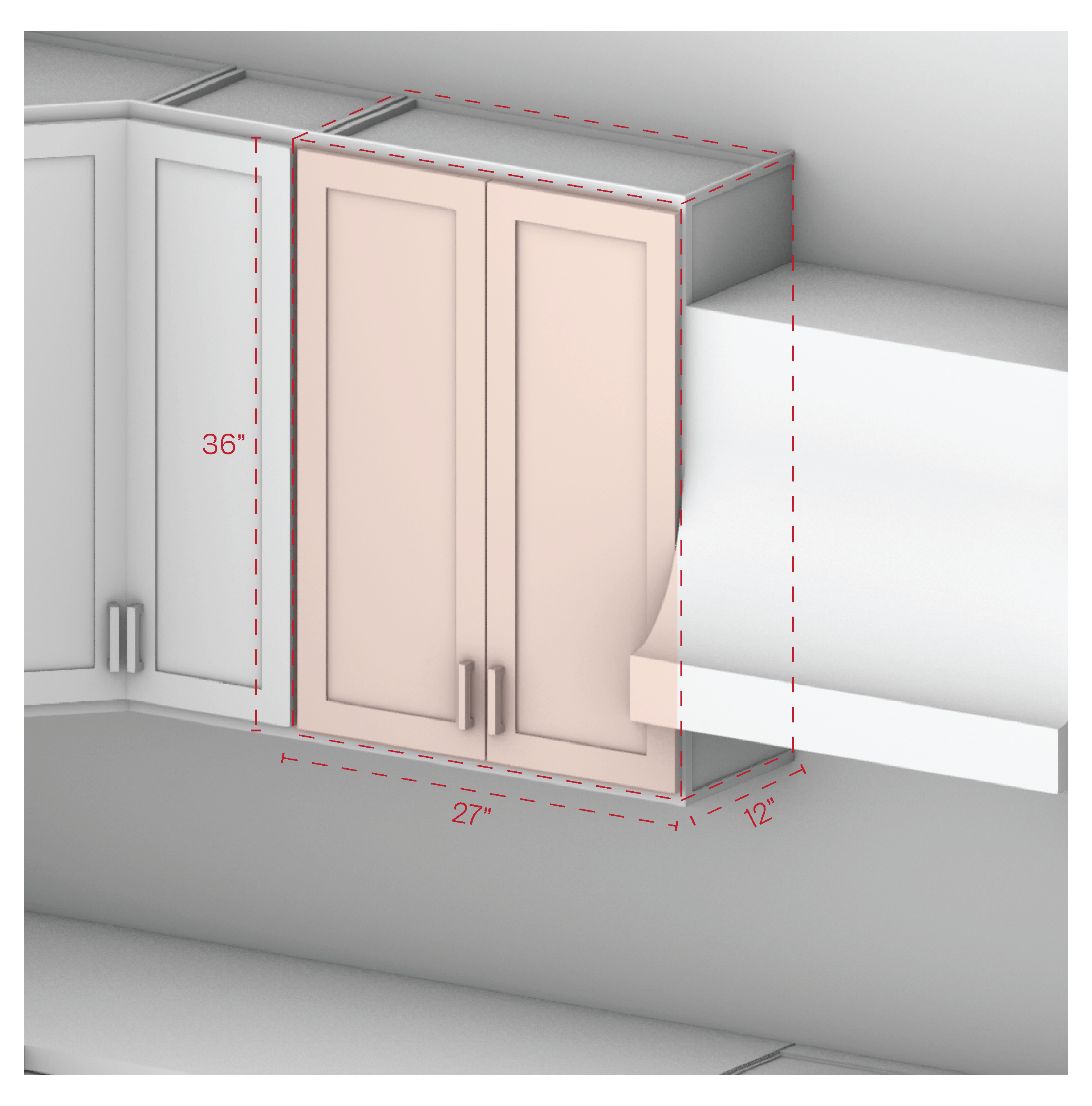 Wall Cabinet 27" Width 36" Height