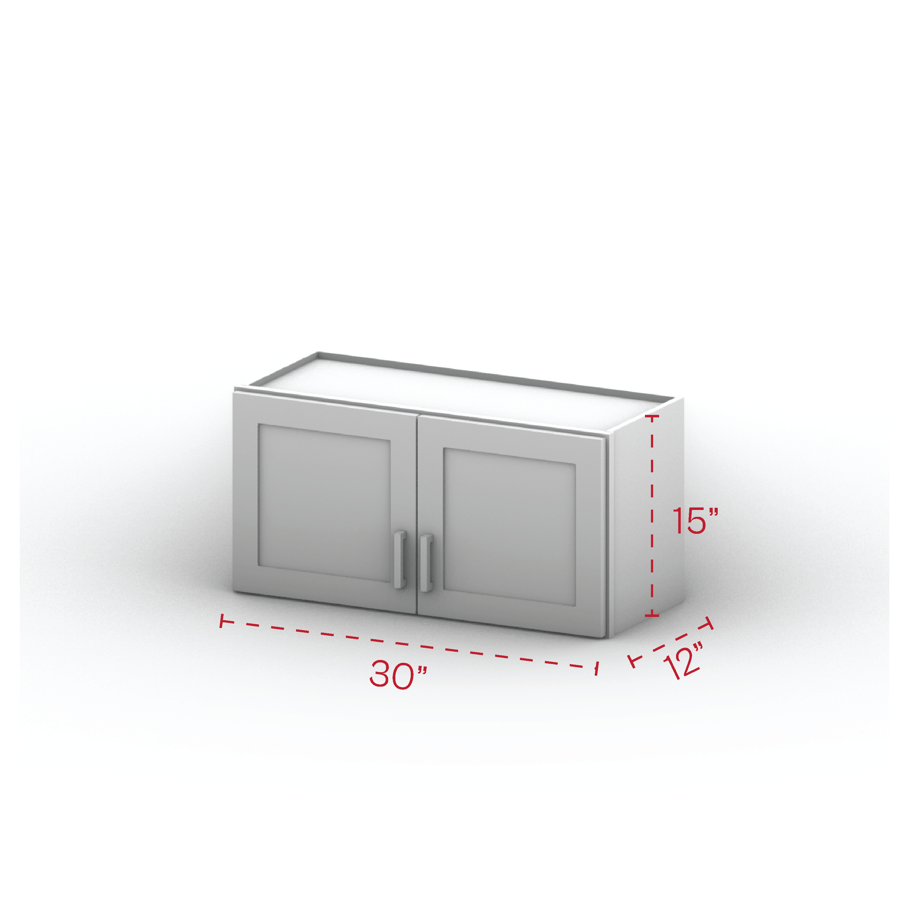 Wall Cabinet 30" Width 15" Height