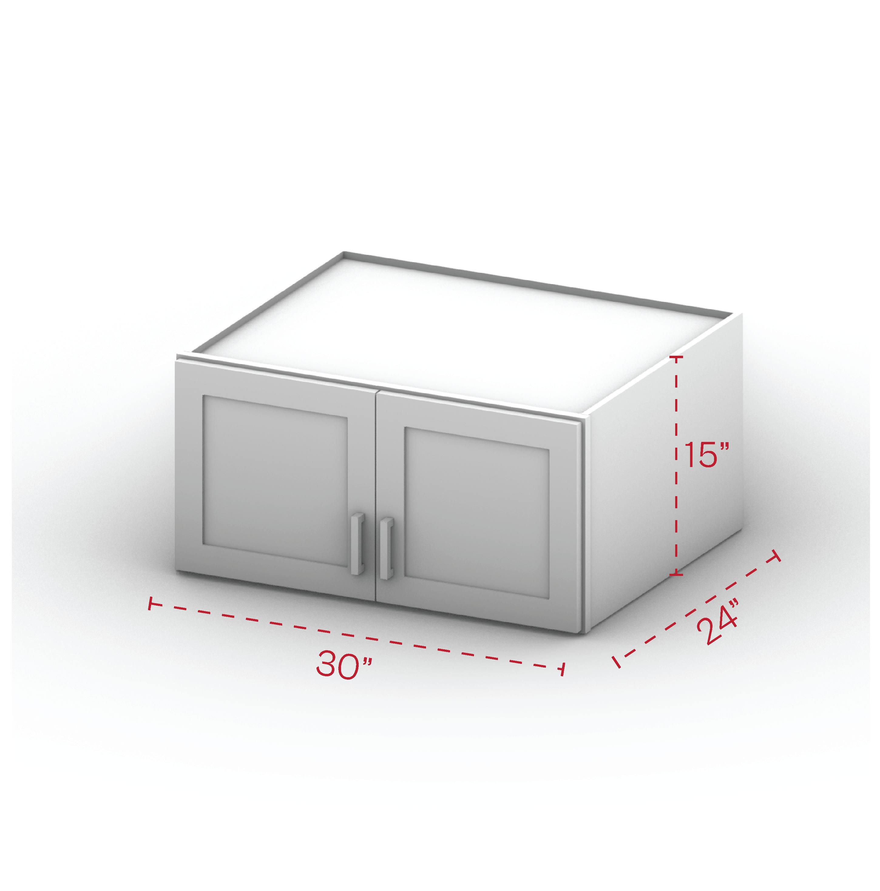 Wall Cabinet 30" Width 15" Height