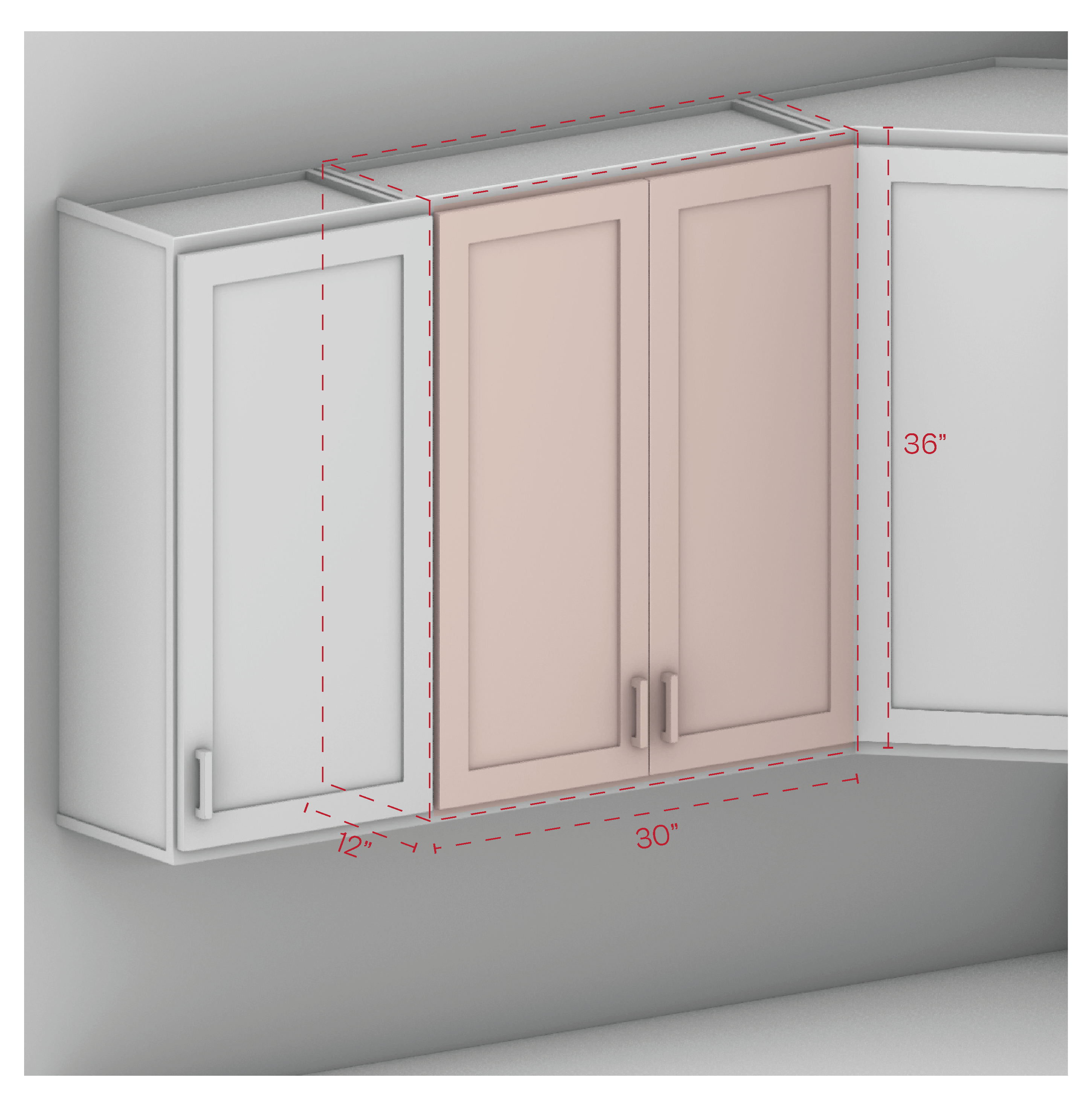 Wall Cabinet 30" Width 36" Height