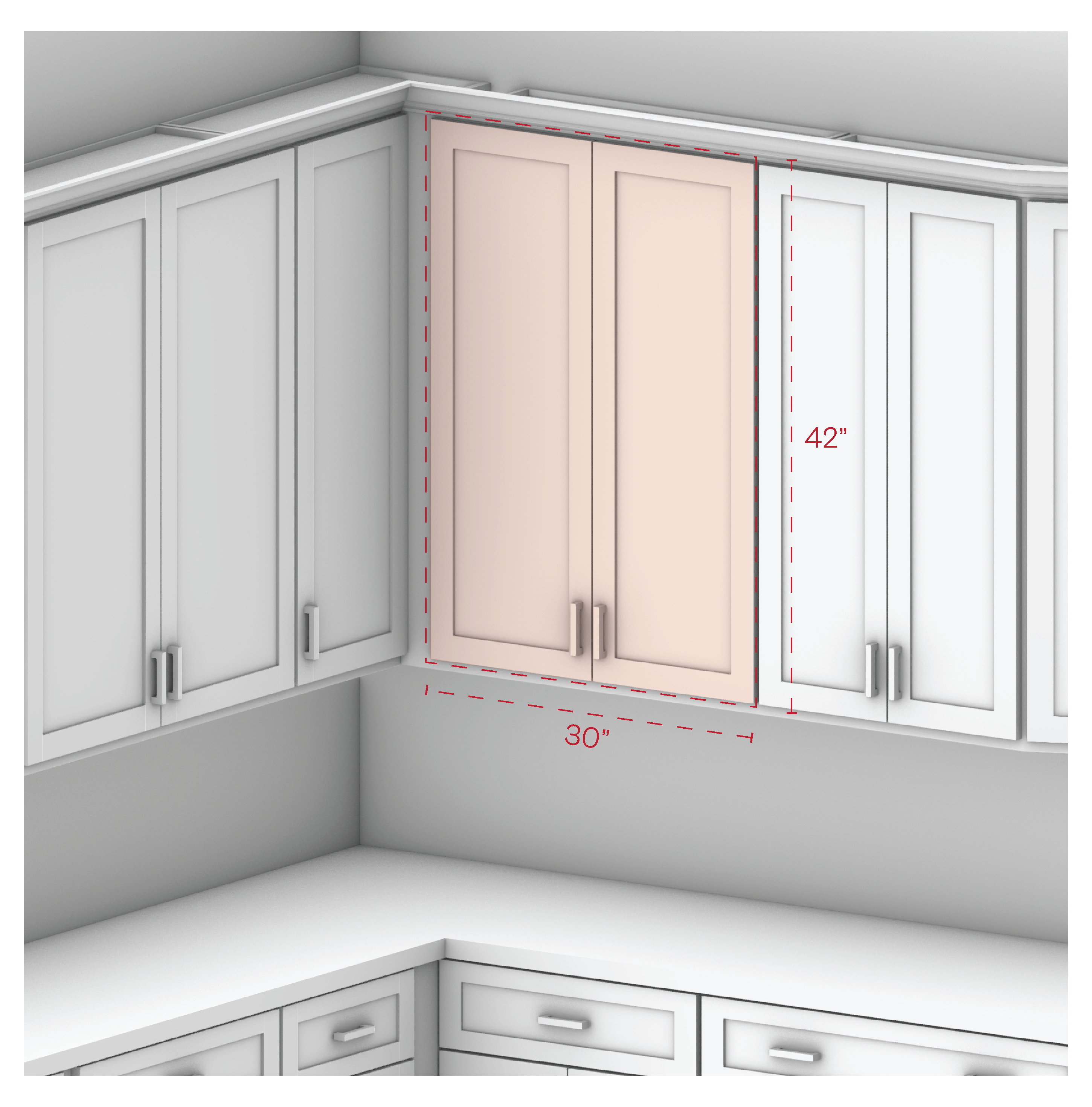 Wall Cabinet 30" Width 42"Height