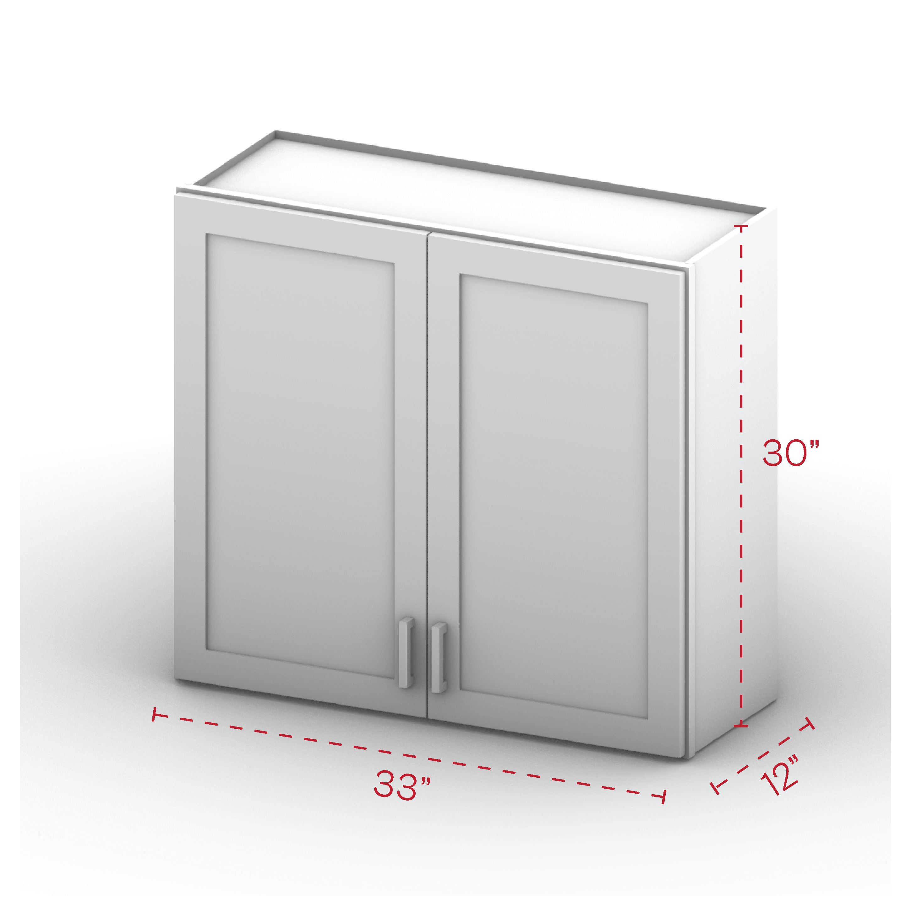 Wall Cabinet 33" Width 30" Height