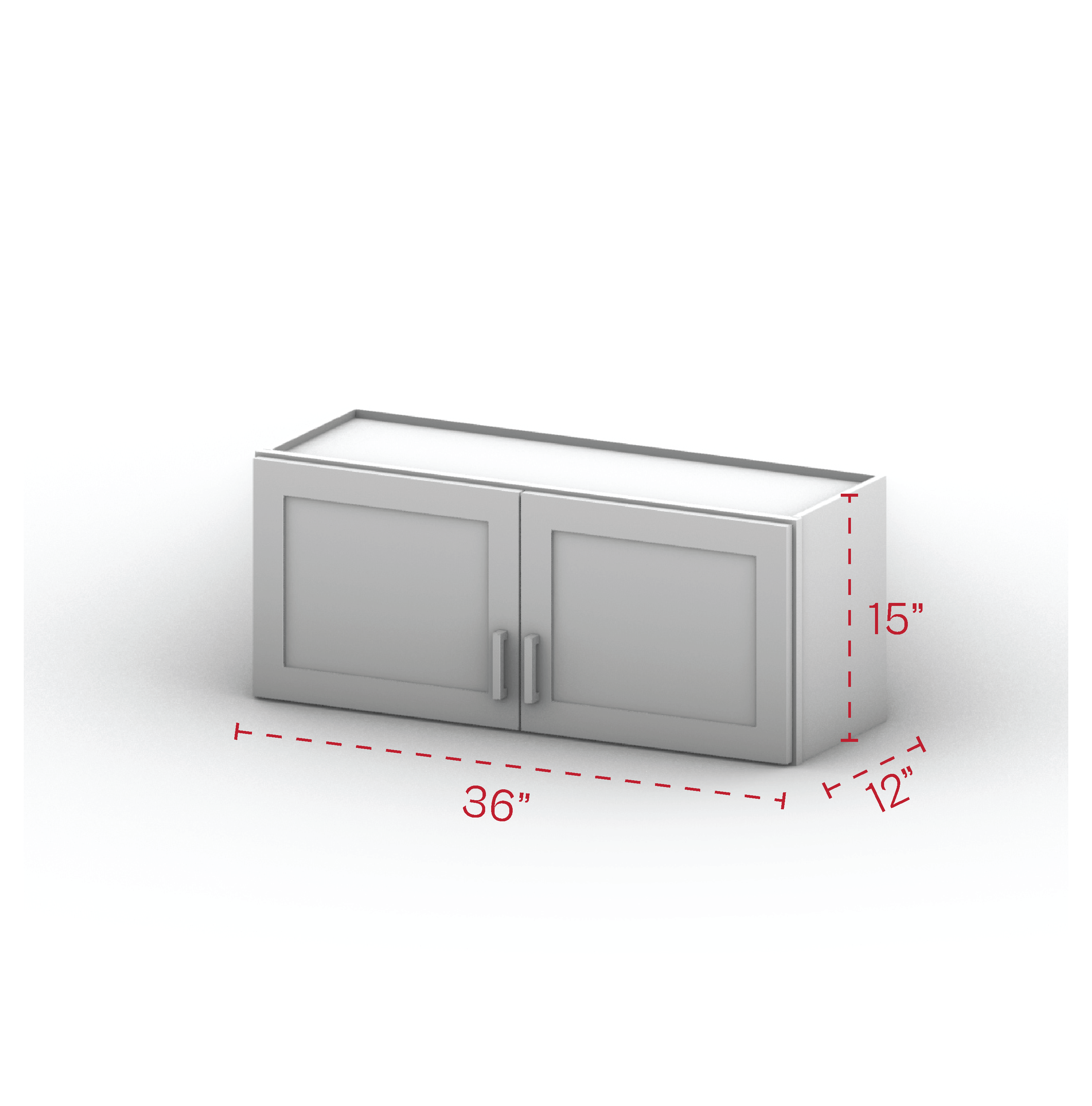 Wall Cabinet 36" Width 15" Height