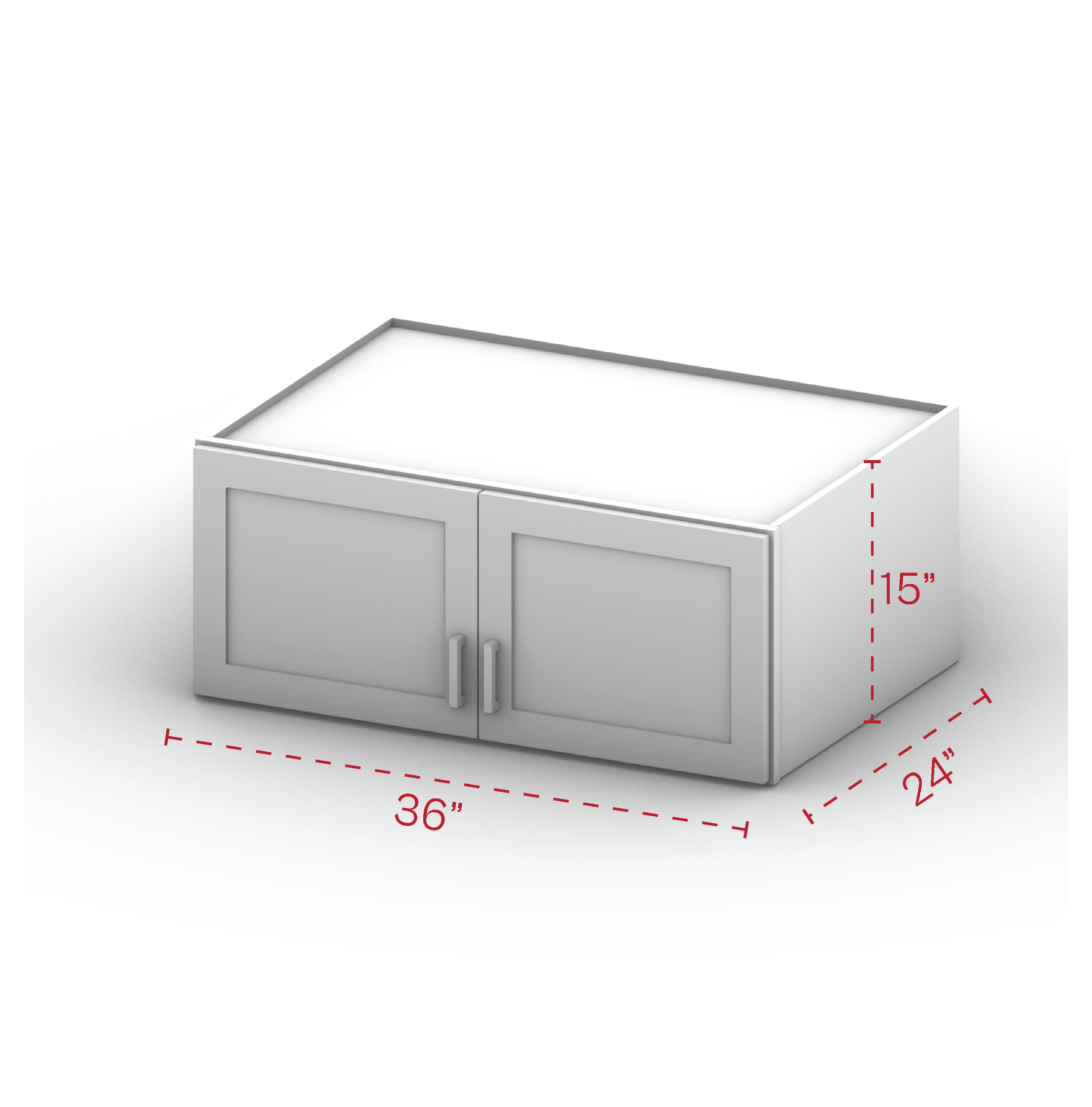 Wall Cabinet 36" Width 15" Height