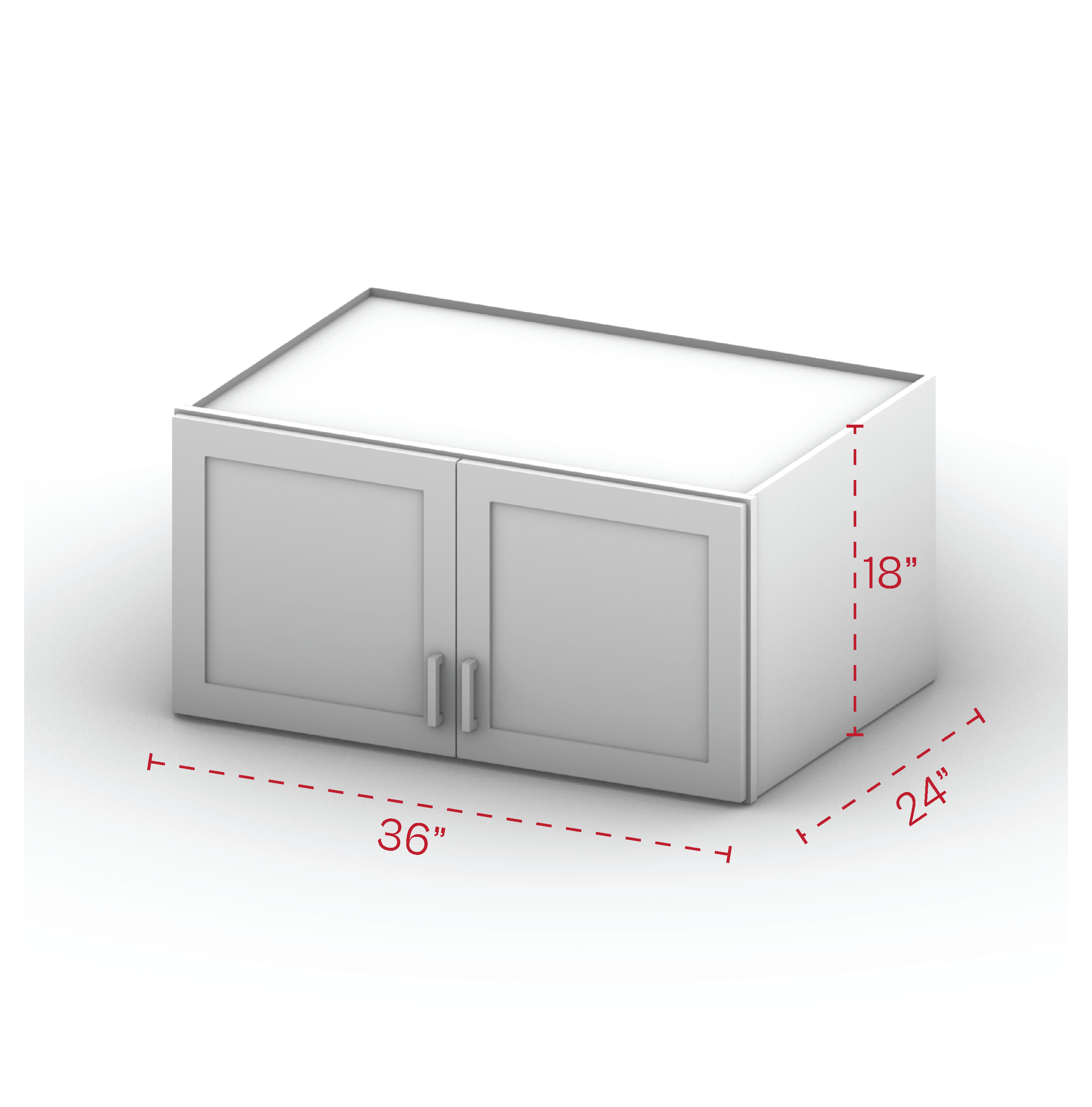 Wall Cabinet 36" Width 18" Height