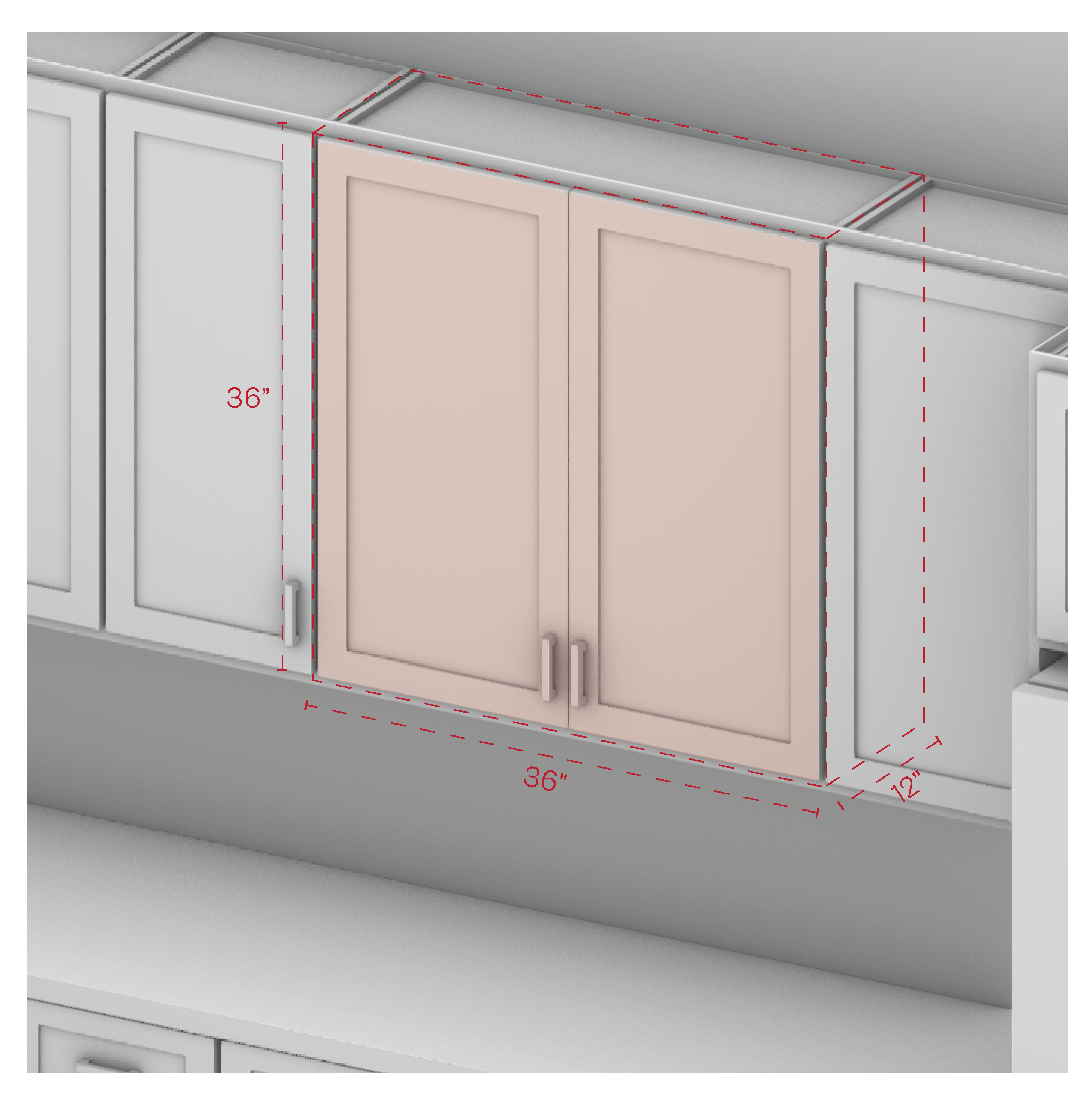 Wall Cabinet 36" Width 36" Height